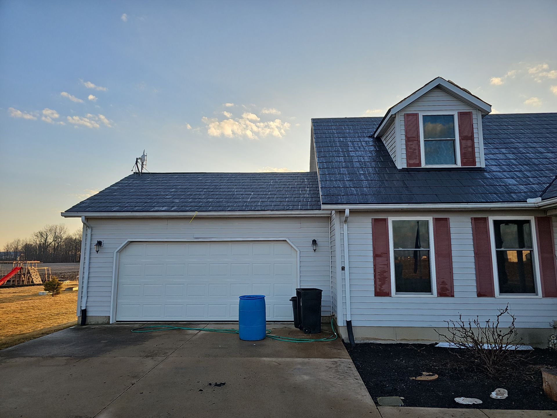 Residential Roofing Installation using Metstar Slate Plus Smooth Black by Nitro Roofing and Construction