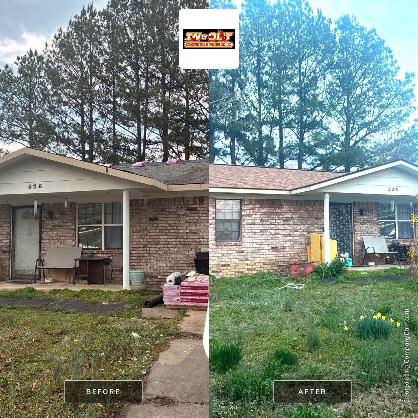 Roof replacement in Stigler, OK by In & Out Construction & Remodeling, LLC