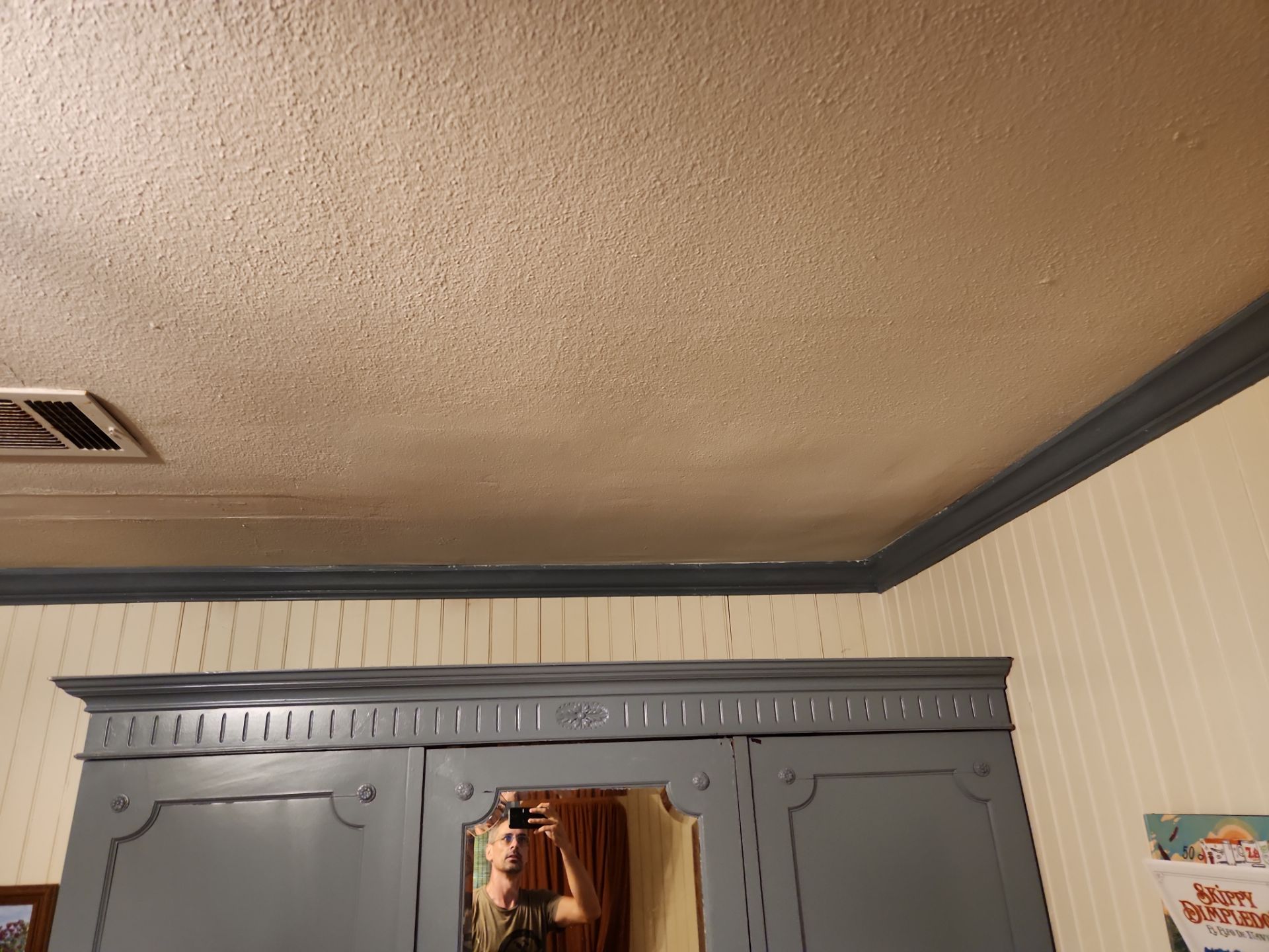Ceiling Drywall Repair and Texture Matching in Hyde park, Austin by RejuveNate Renovations LLC