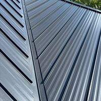 24ga 1.5" Mechanical Seam Matte Black  by Total Roofing System The Metal Roof Experts
