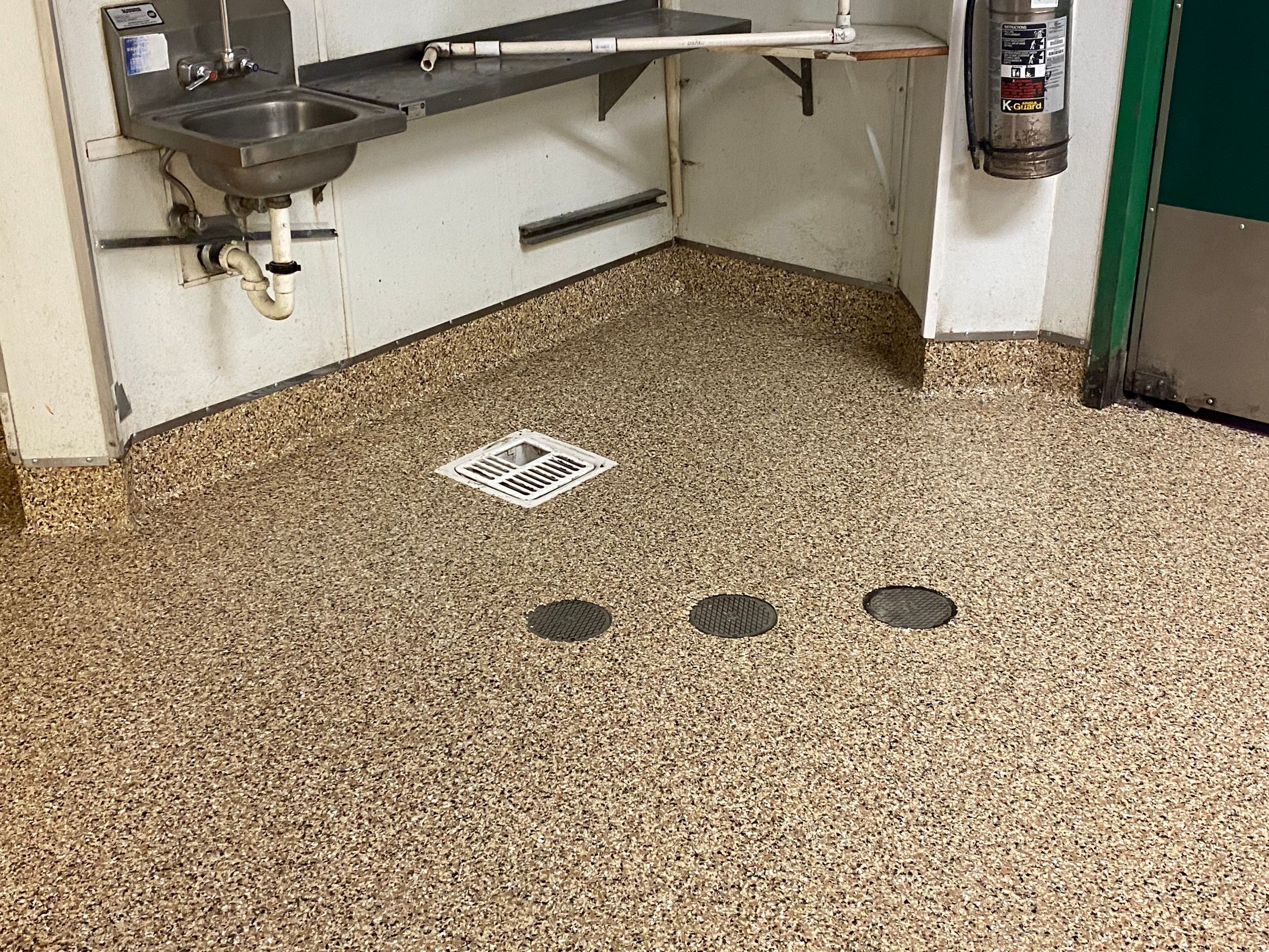 Commercial Floor Transformation using Penntek Evolution System by Croc Coatings, LLC