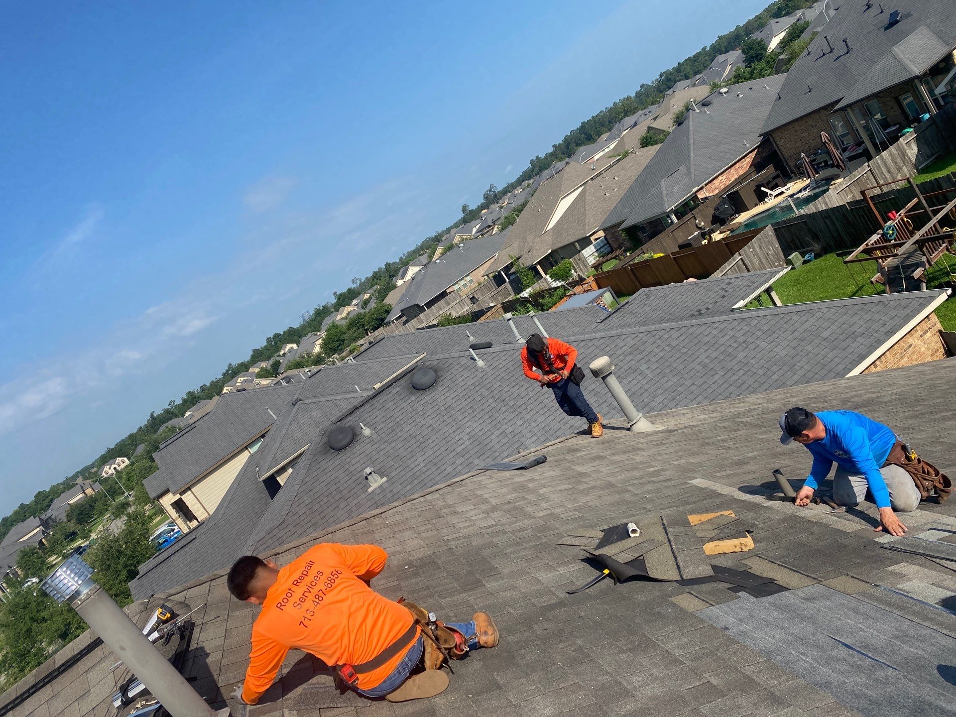 Hail Damage using Owen's Corning Duration (Lifetime) Shingles by Roof Repair Company