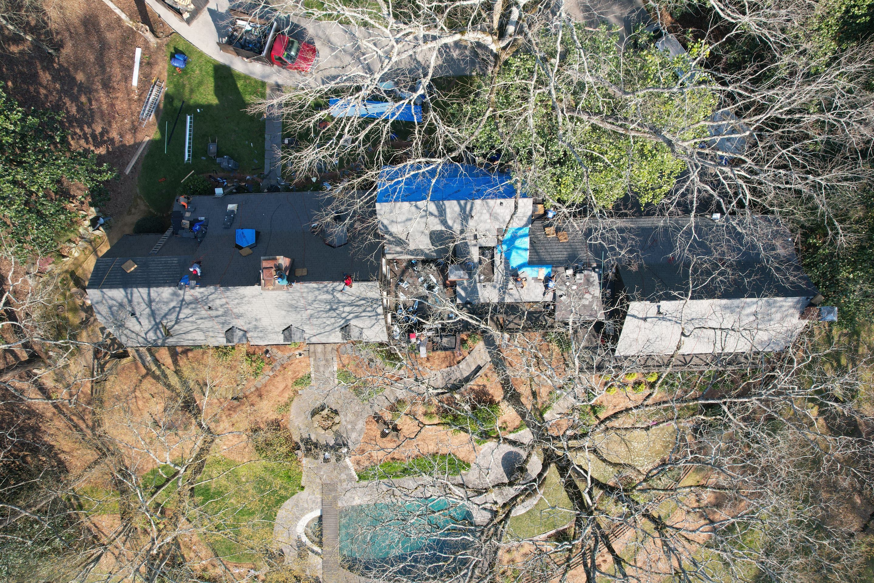 Residential Roofing Installation using Da Vinci Slate  by Inspector Roofing and Restoration