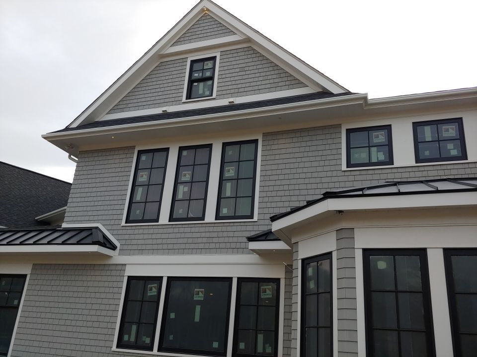 Swansea, MA Gutter Installation using 4x6 Fiberglass Gutter with PVC Bed Moulding by Gutter Pro Enterprises