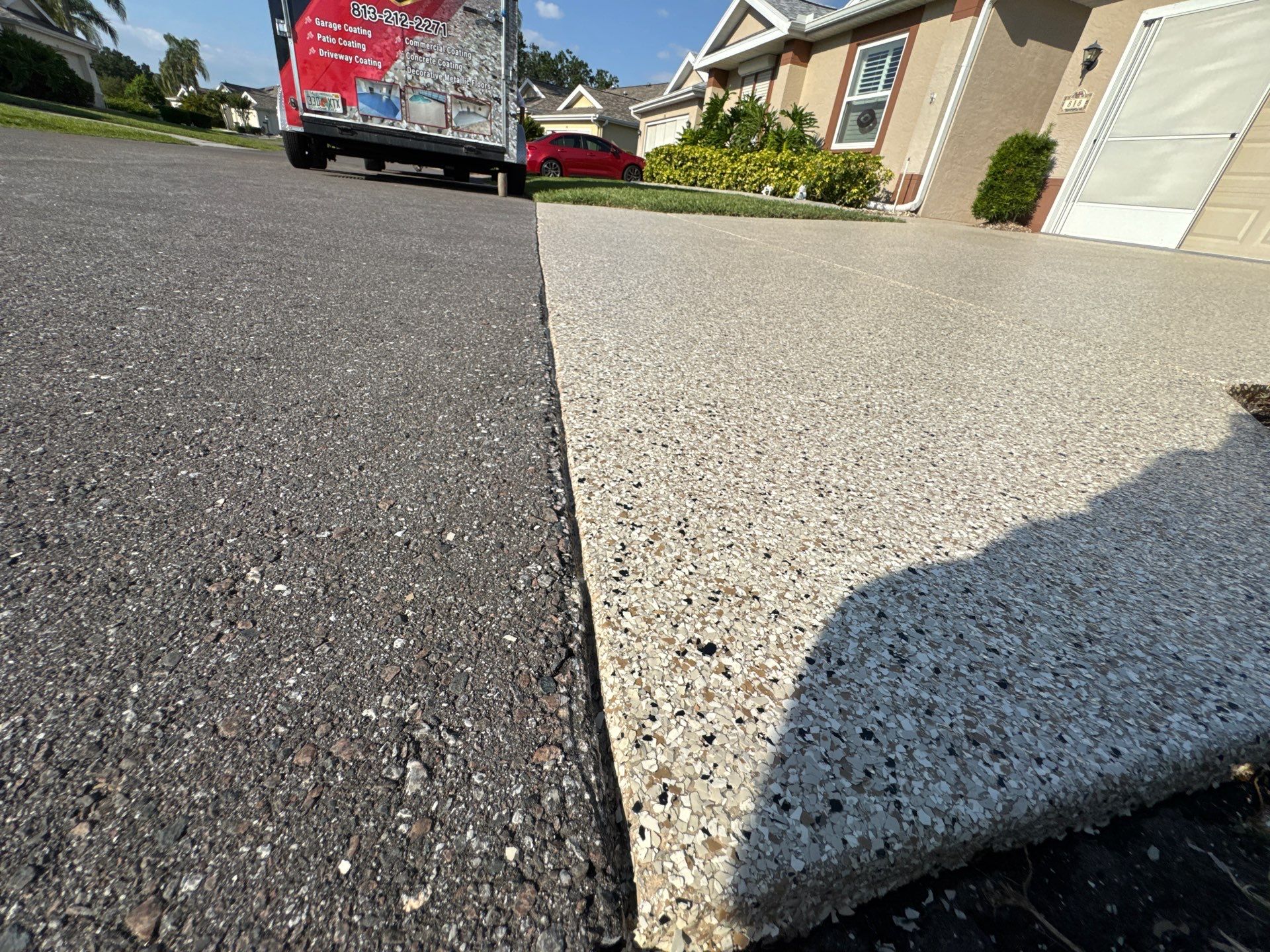 Sun City Center Driveway Coating by Performance Floors & Coating