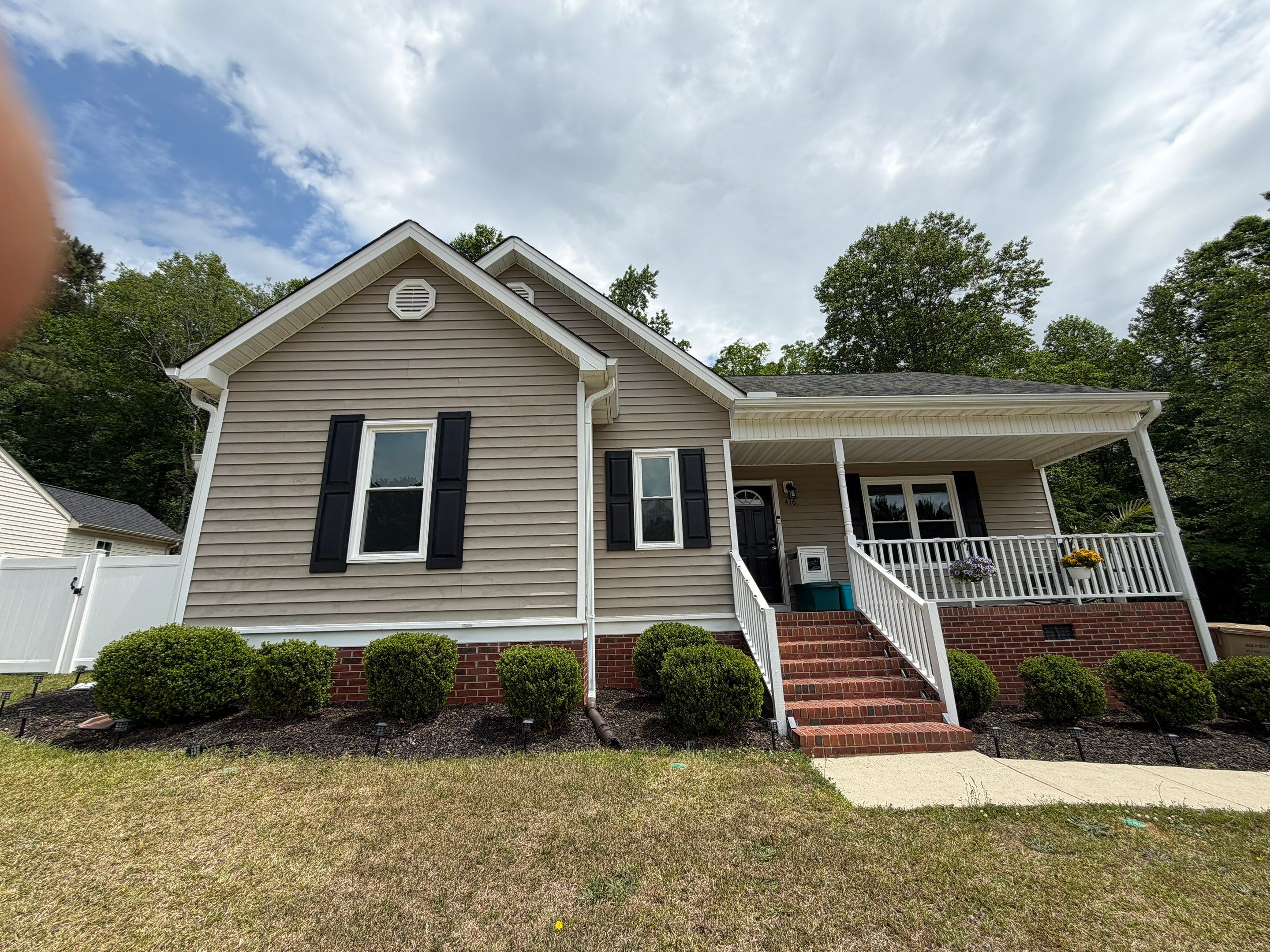 White Vinyl Double-Hung Window Replacement in Clayton by The Remodeling Company