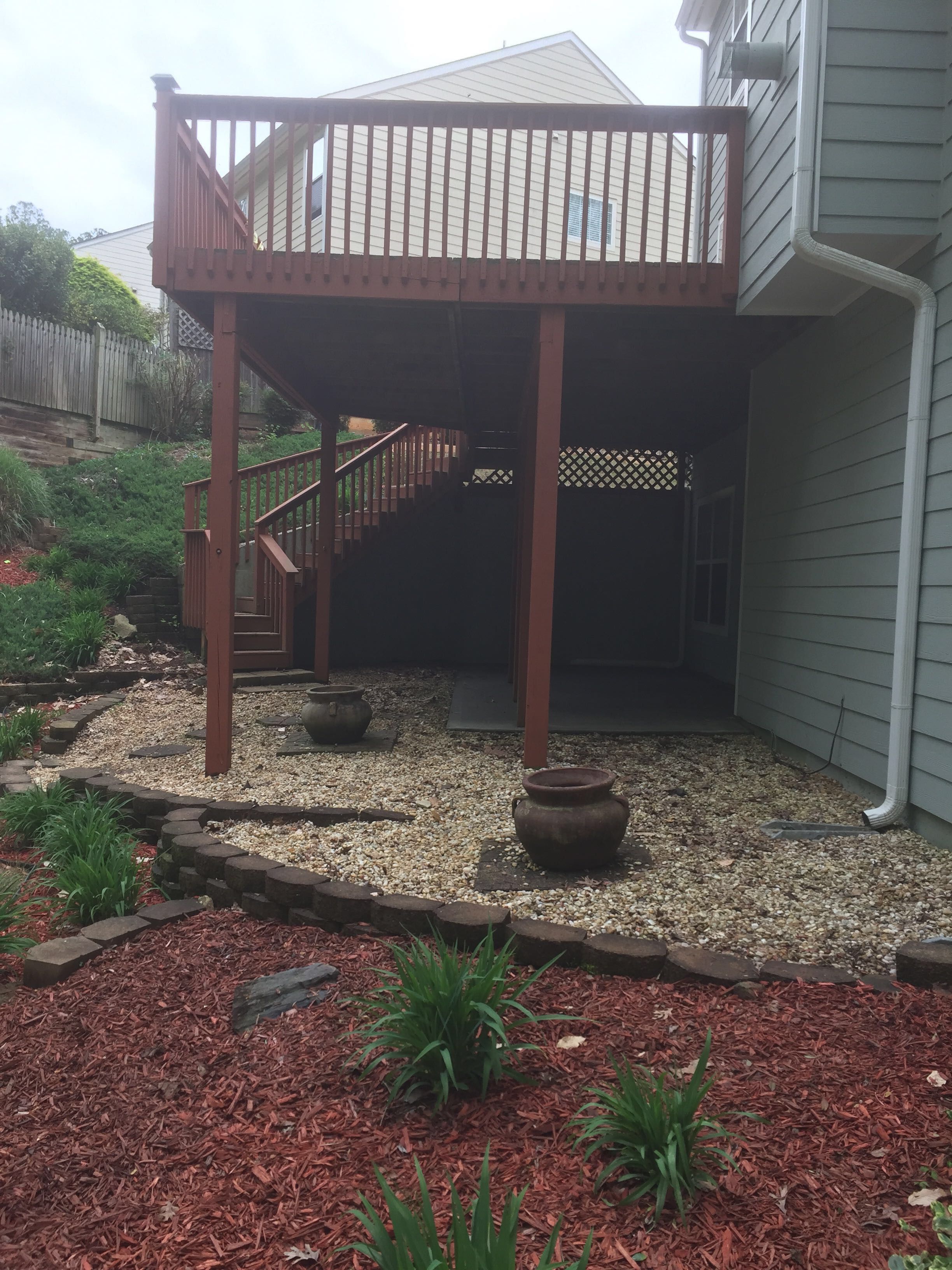 Composite Deck Replacement and Stamped Concrete Patio in Kennesaw by Swift Home Renovations