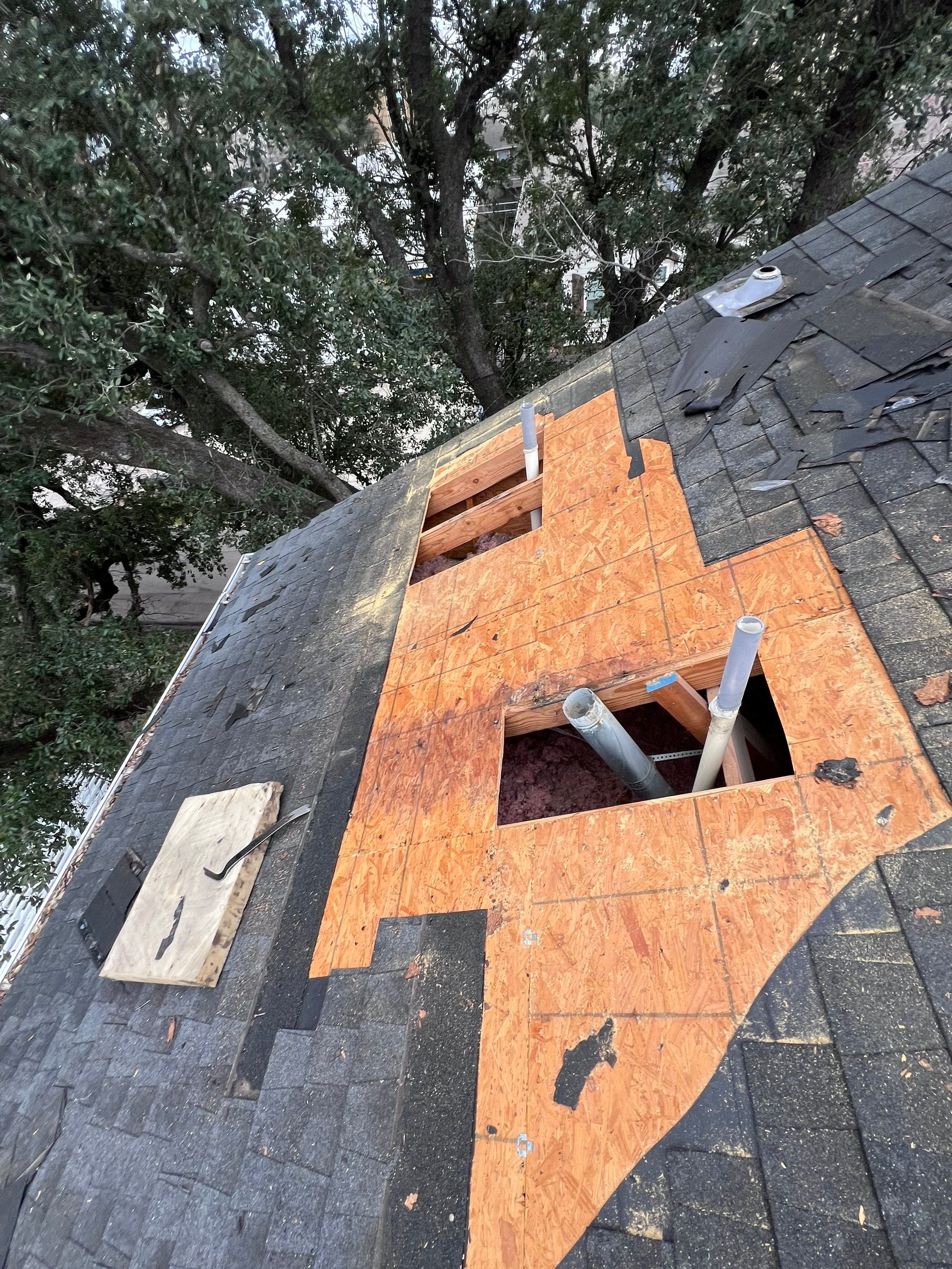Hail Damage using Owen's Corning Duration (Lifetime) Shingles by Roof Repair Company
