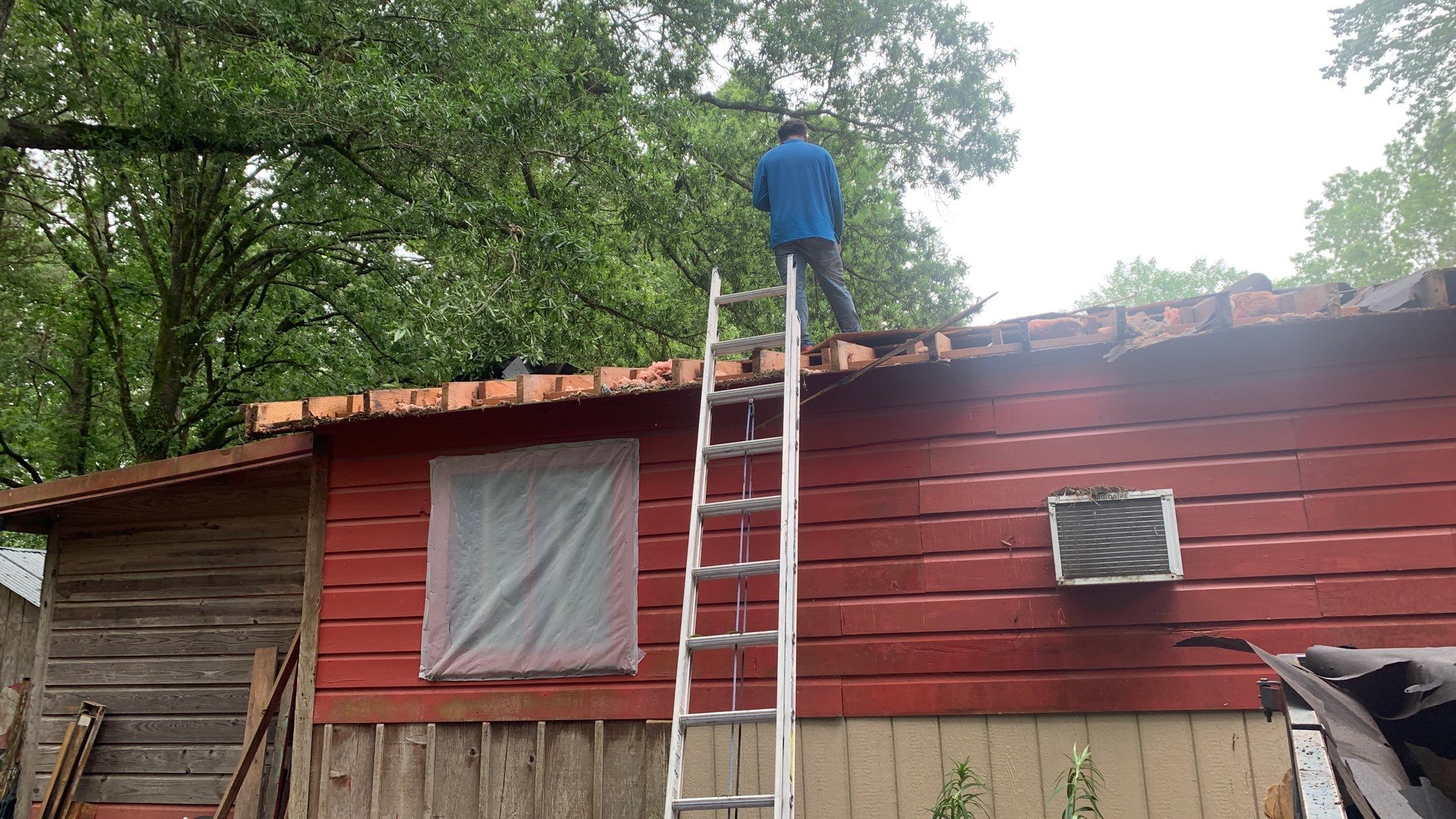 Residential Shingle Reroof using 29 gauge metal by Hostetler Roofing