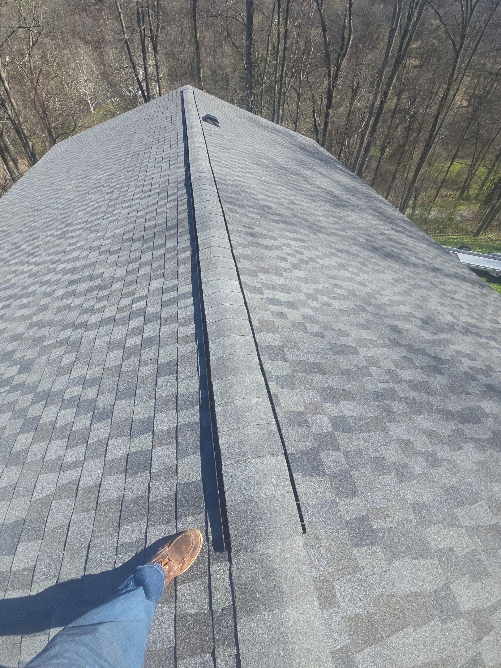 Residential Roofing Installation using GAF Timberline HDZ Nantucket Morning by Rainstoppers Roofing