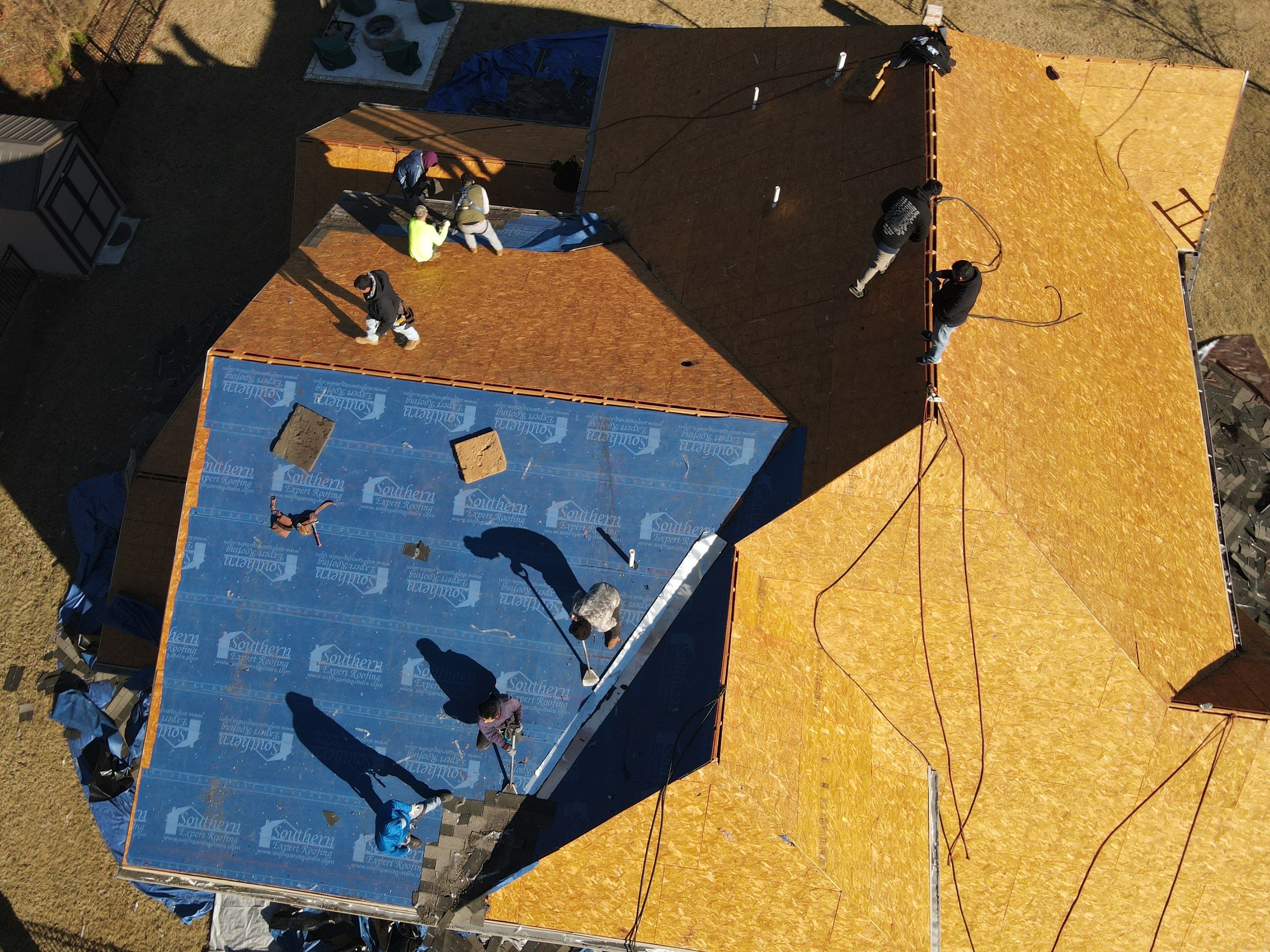 Residential Roof Replacement  using GAF Timberline HDZ Barkwood by Furman Quality Roofing 
