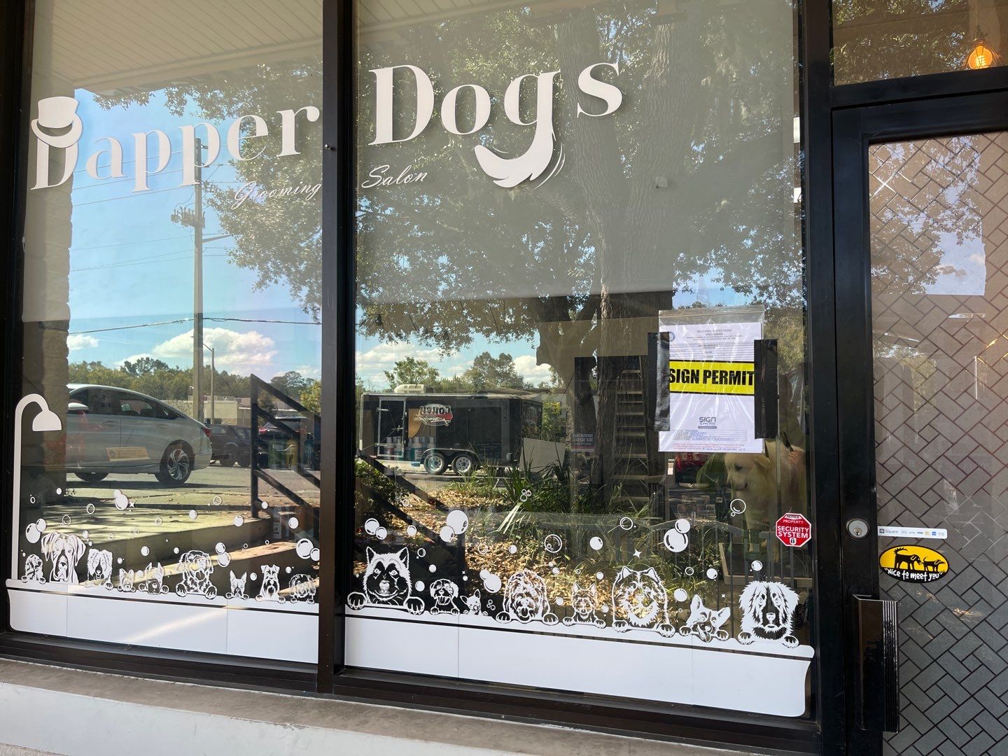 Channel Letters on Raceway for Dapper Dogs by SignCrafters