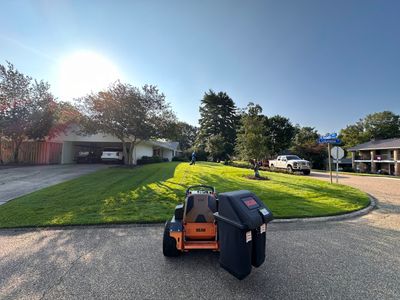 RESIDENTIAL LAWN MAINTENANCE: *OPTIONAL* VAC & BAG GRASS CLIPPINGS AND DEBRIS WITH SCAG GRASS CATCHERBAGGING GRASS CLIPPINGS AND DEBRIS WITH SCAG GRASS CATCHER