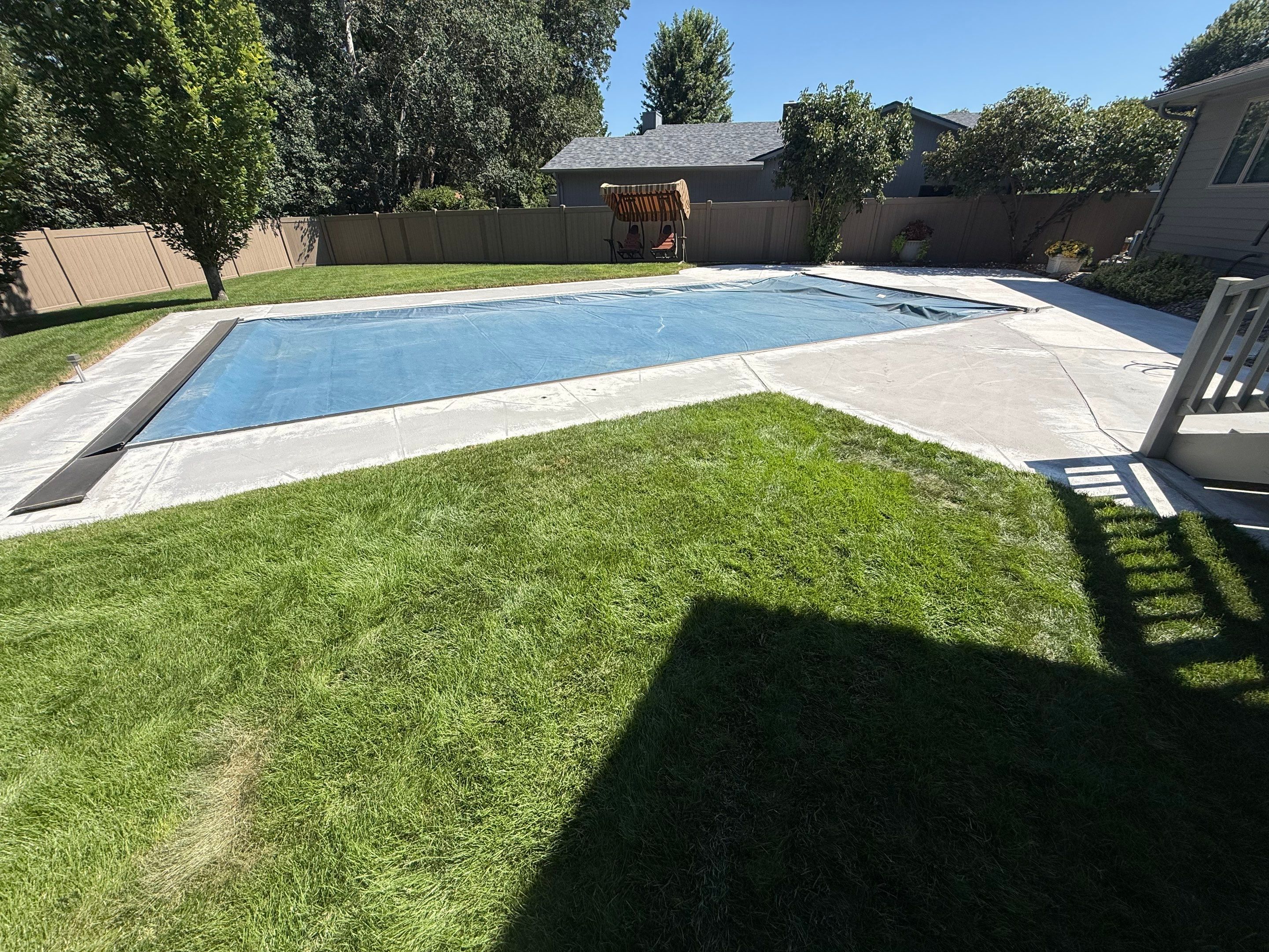 Residential Pool Deck Resurfacing in Sioux Falls by Select Painting, Coatings & Garage Cabinets