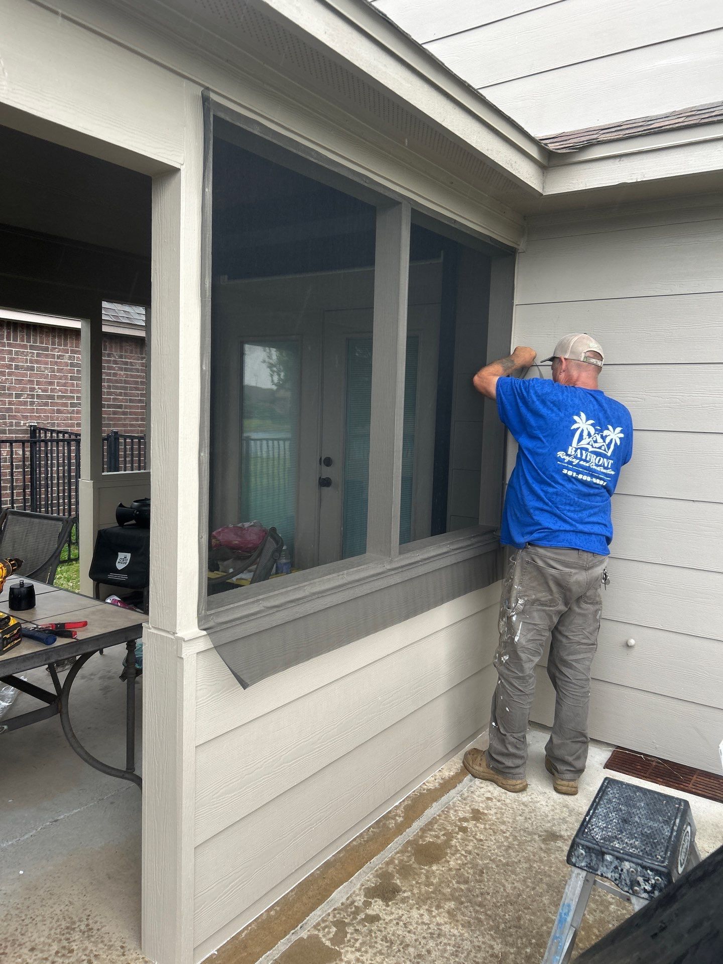 Man Shade by Bayfront Roofing and Construction