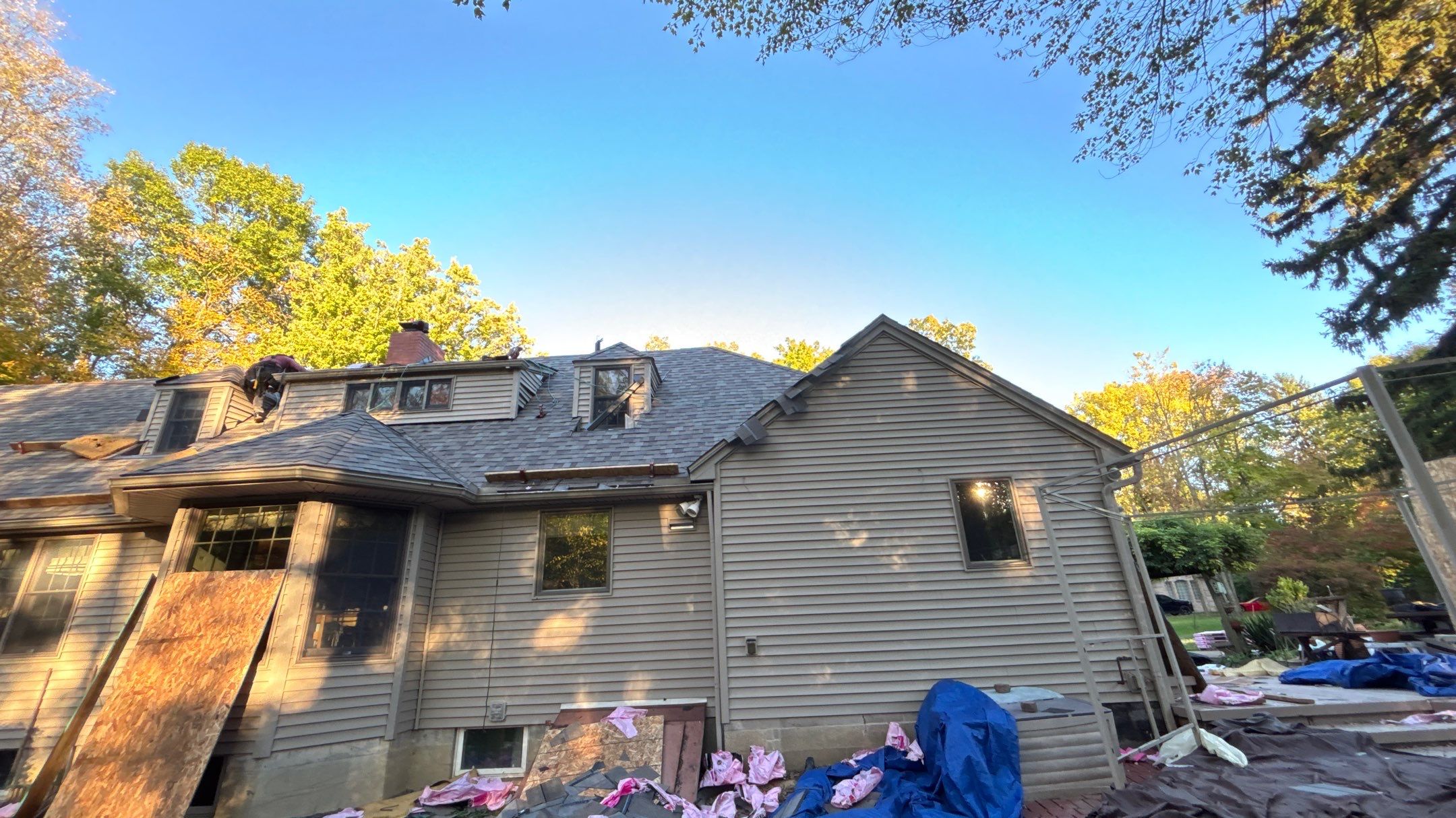 Roof Replacement using Owens Corning Driftwood by 180 Contractors