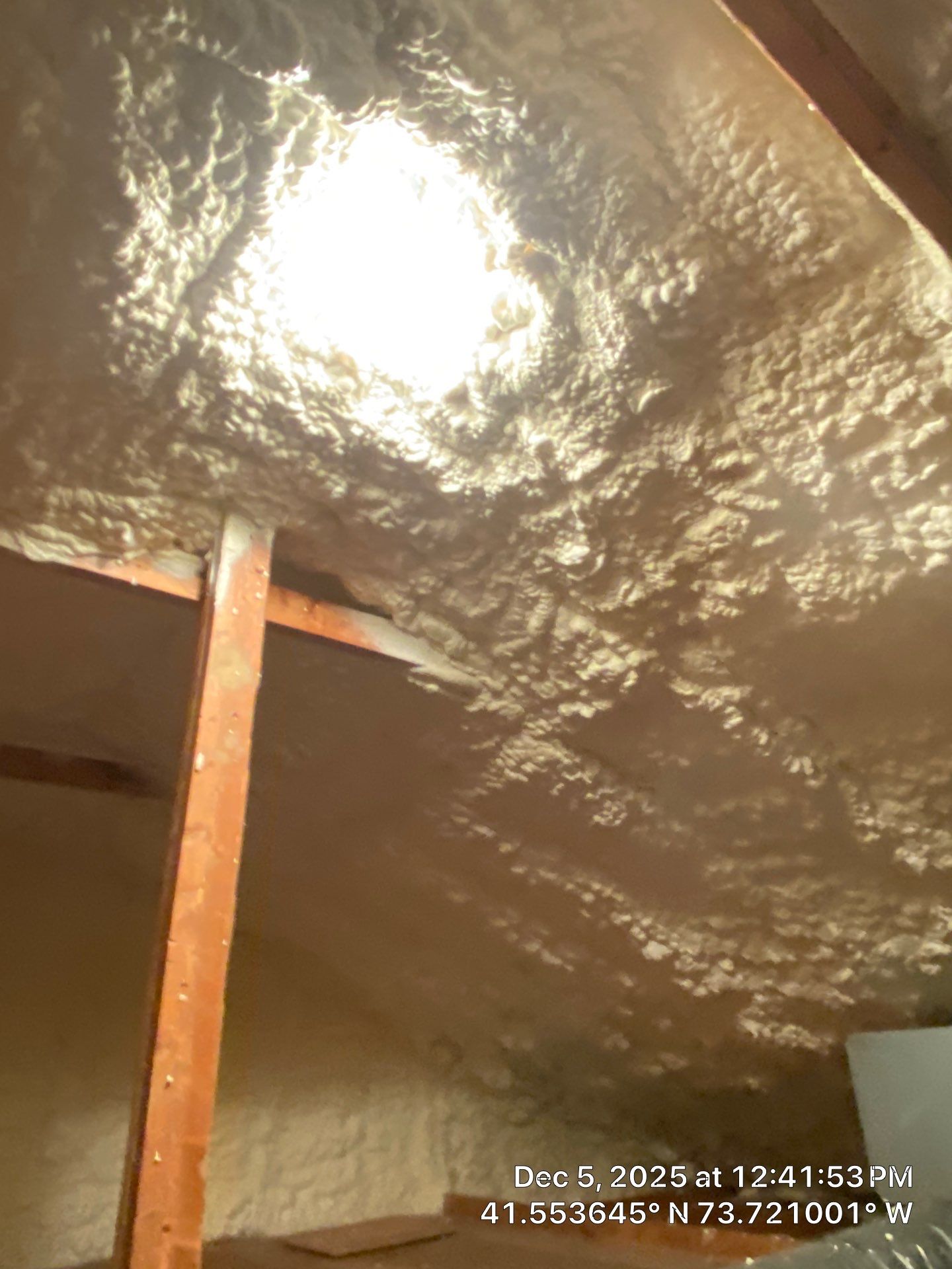 Attic Insulation using open cell spray foam by NYS Foam & Energy