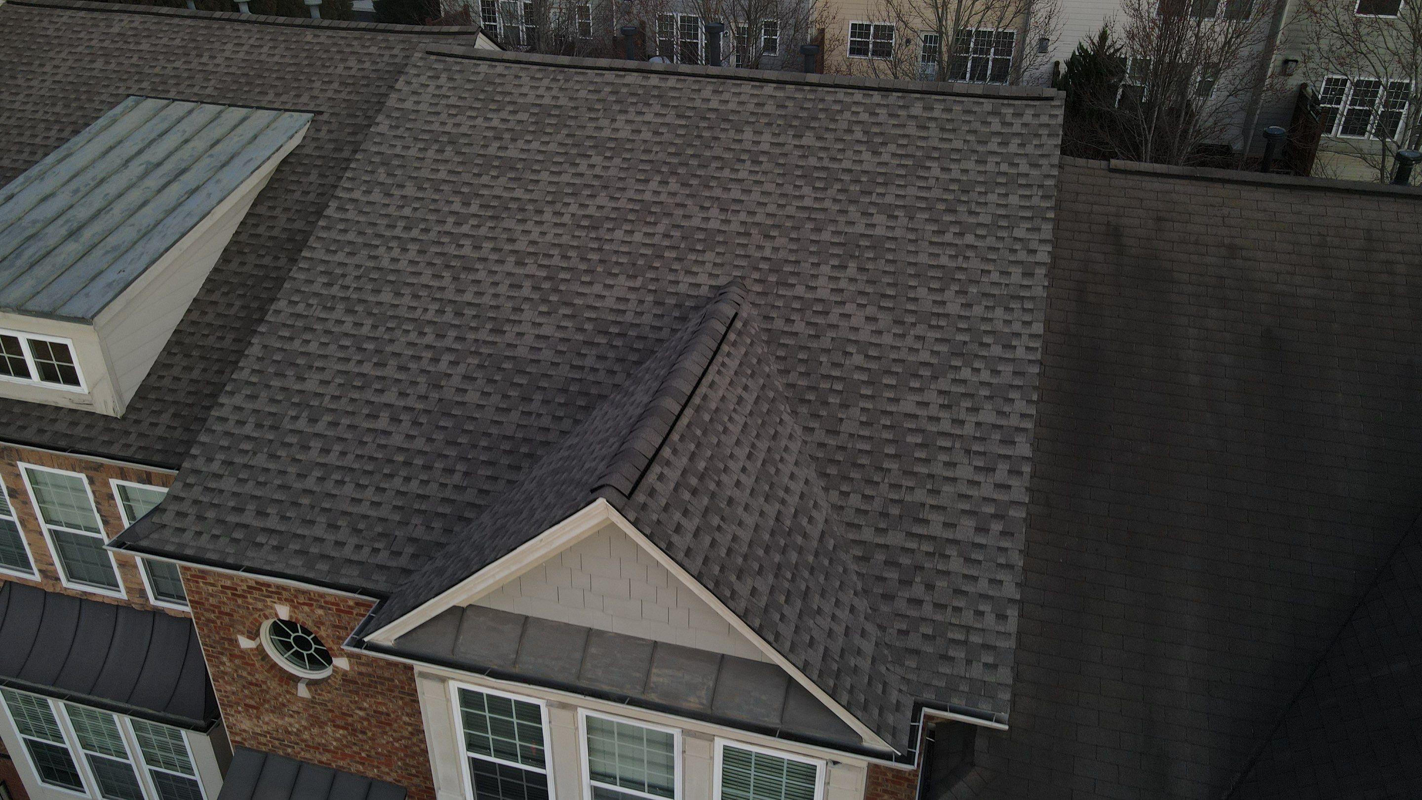 3 Story townhome roof replacement by Georgia Roof Advisors