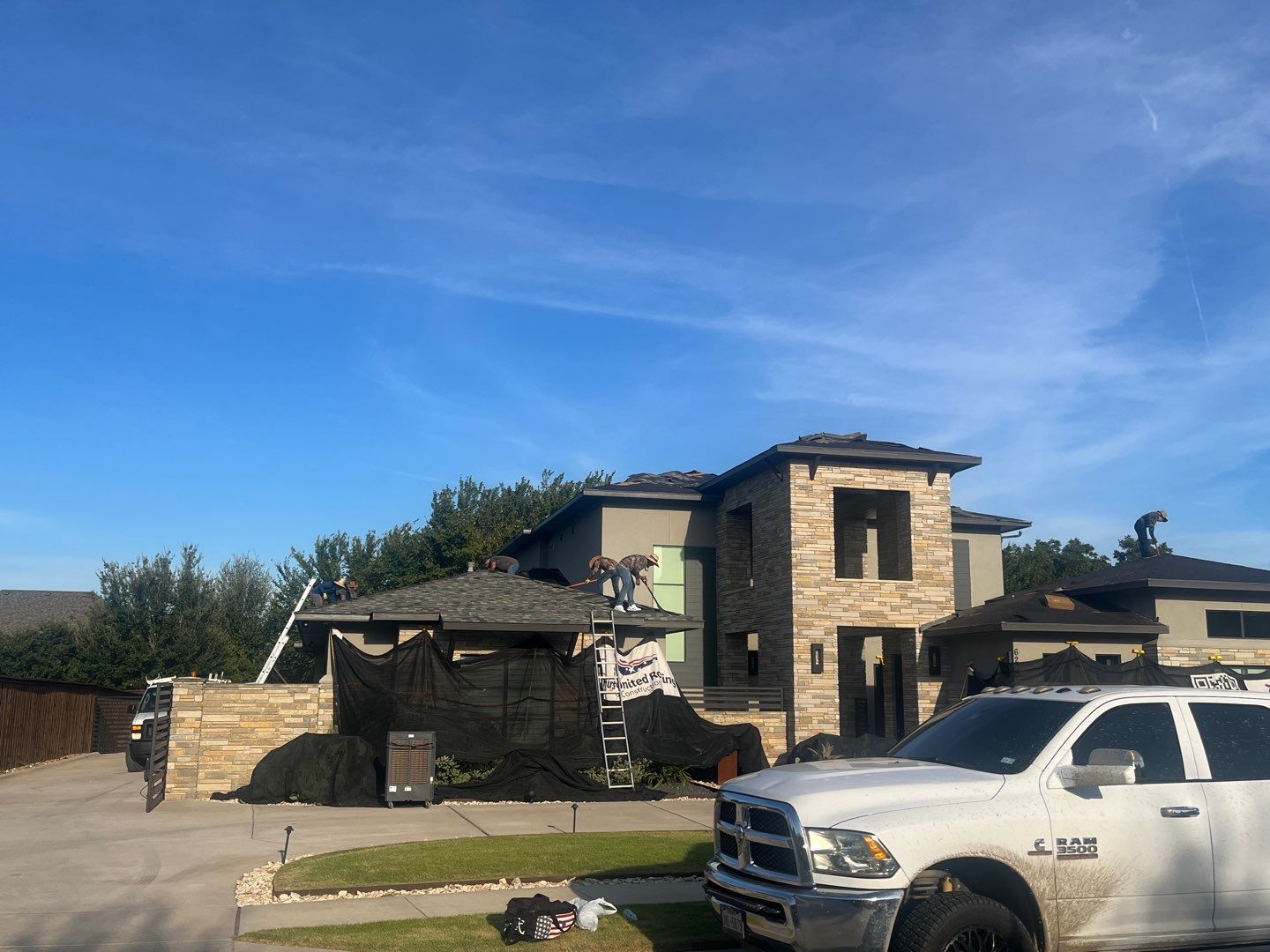 Colleyville Estate Re-Roof Project by First United Roofing & Construction