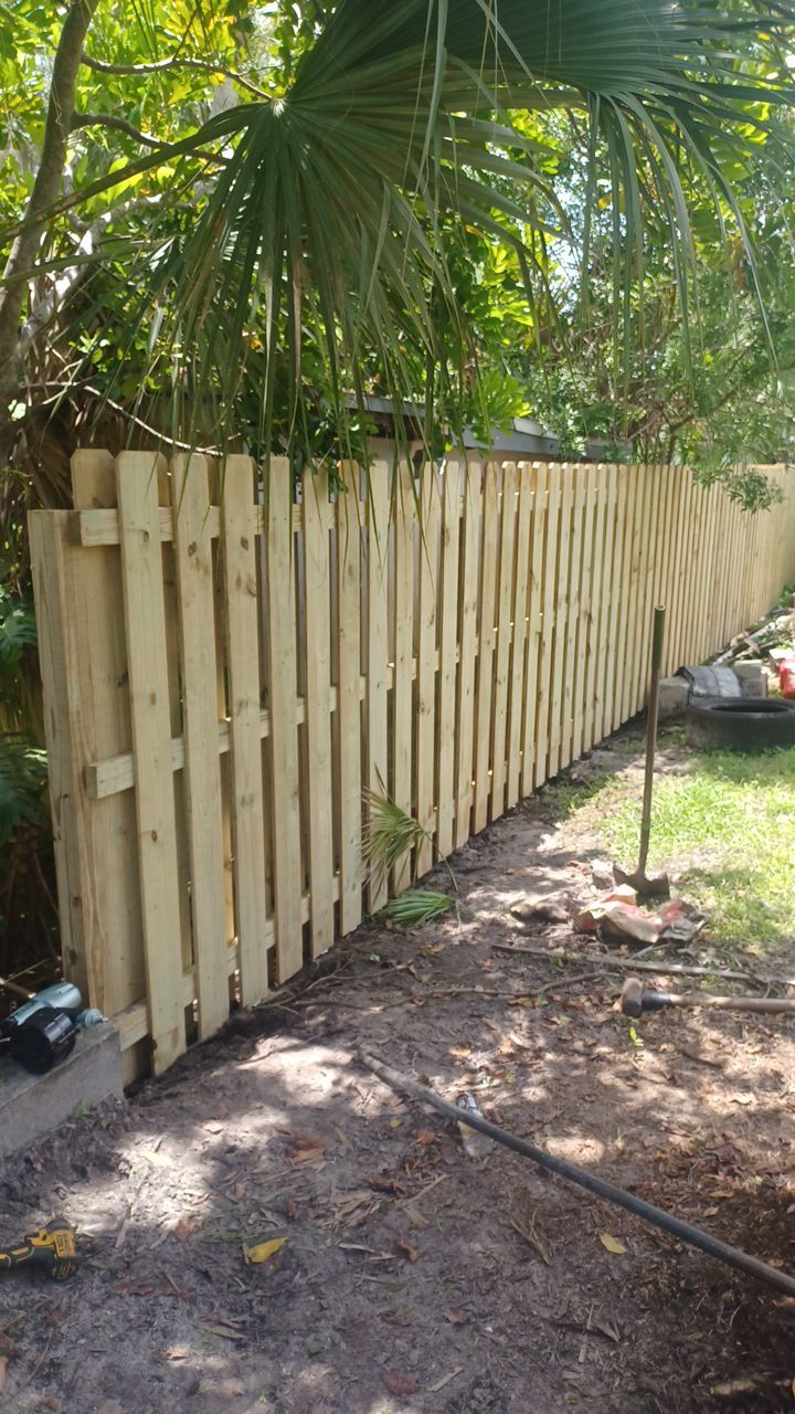 Nokomis, FL 6ft. Tall Treated Wood Shadowbox  by Asap fence and gates, LLC