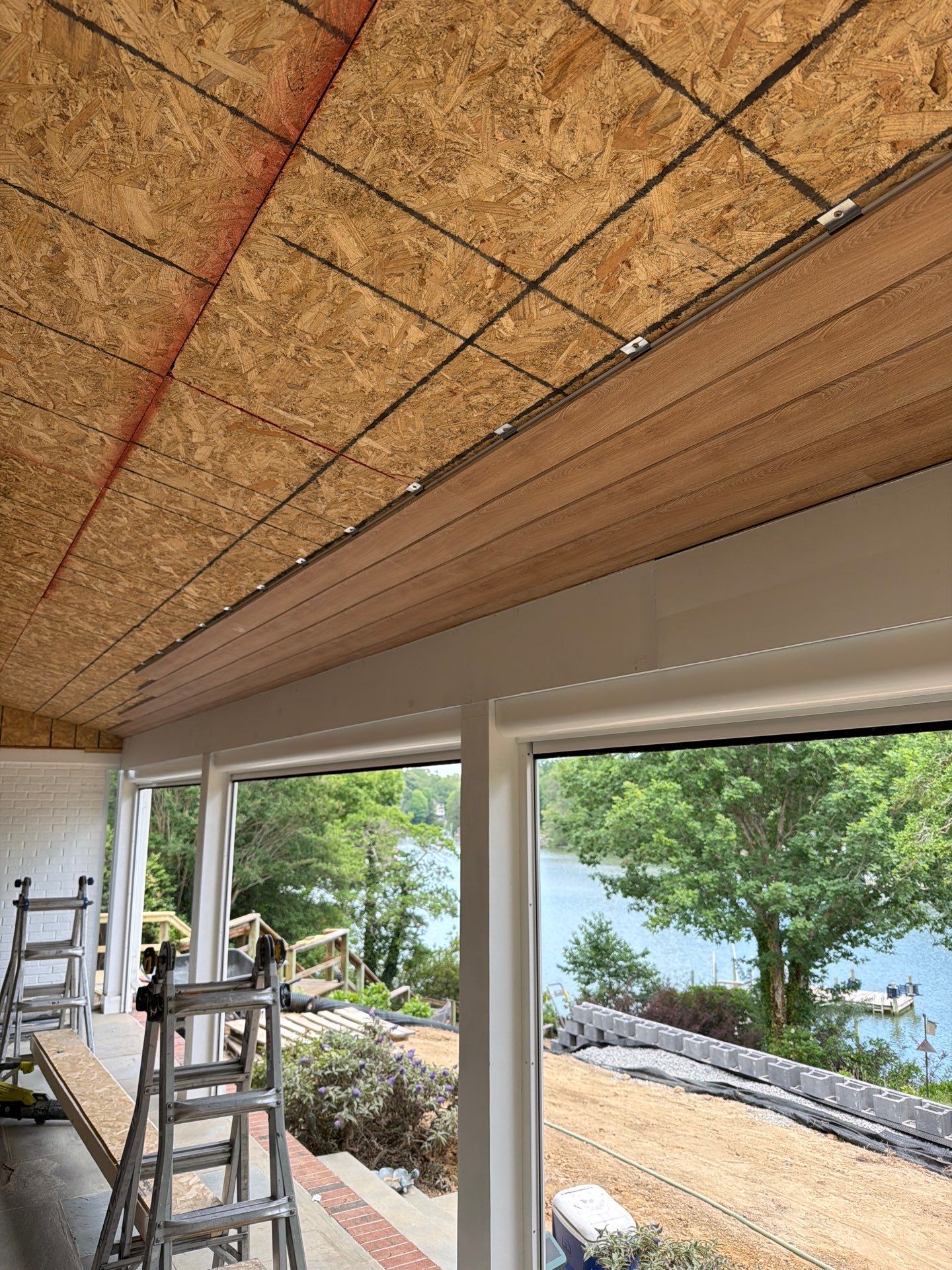 Custom Tongue and Groove Porch Ceiling in Irvington by Cade Construction