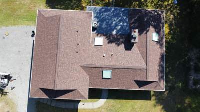 Full Roof Replacement – Gibsonia, PA (Owens Corning Brownwood & EPDM Flat Roof)