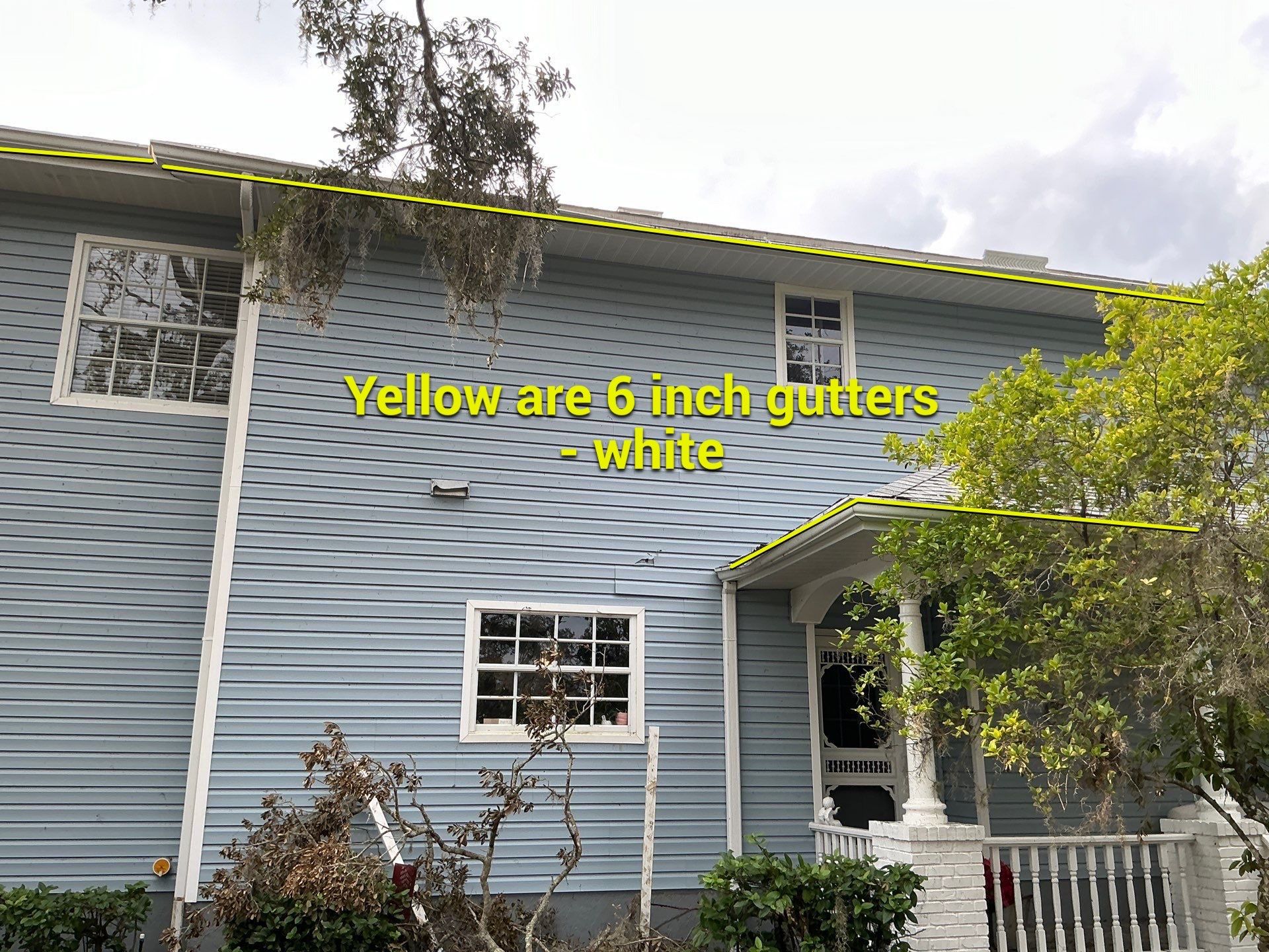 6-inch Seamless Gutters Installed in Bradenton FL by Gutter Professors