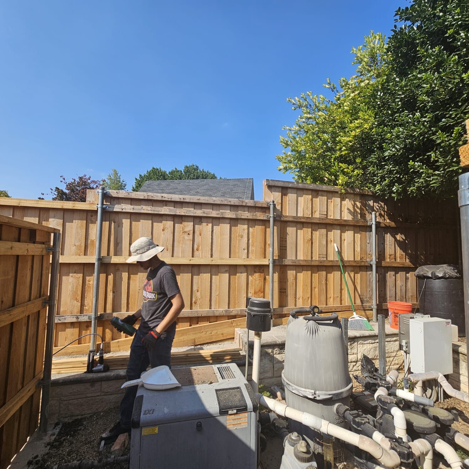 Fence & Concrete Patio by EL-GC LLC 