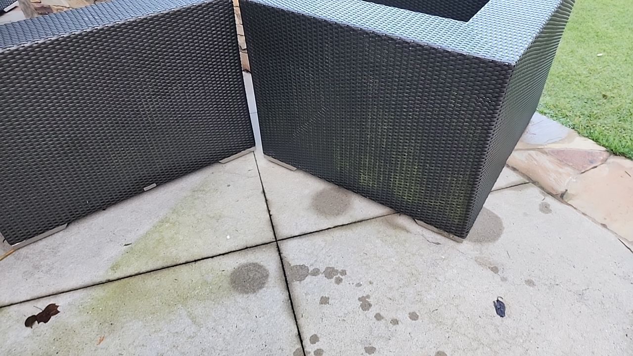 concrete Clean using cleaner by G&H Home Tech Pros LLC