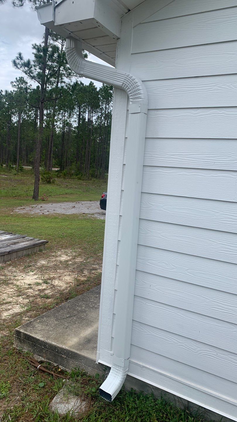 Gutter Installation Using White K-Style Gutters by Gutter Professors