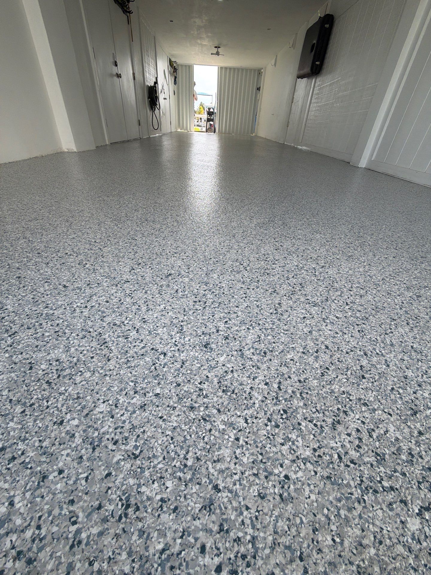 “Tidal Wave” Carport Garage in Marathon, FL by Tropical Epoxy Coatings & Creations LLC