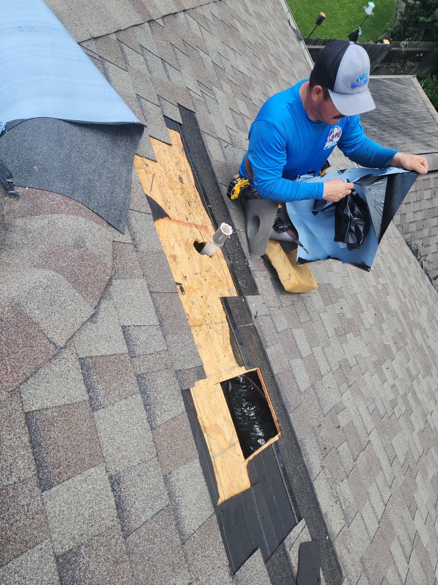 Hail Damage using Owen's Corning Duration (Lifetime) Shingles by Roof Repair Company