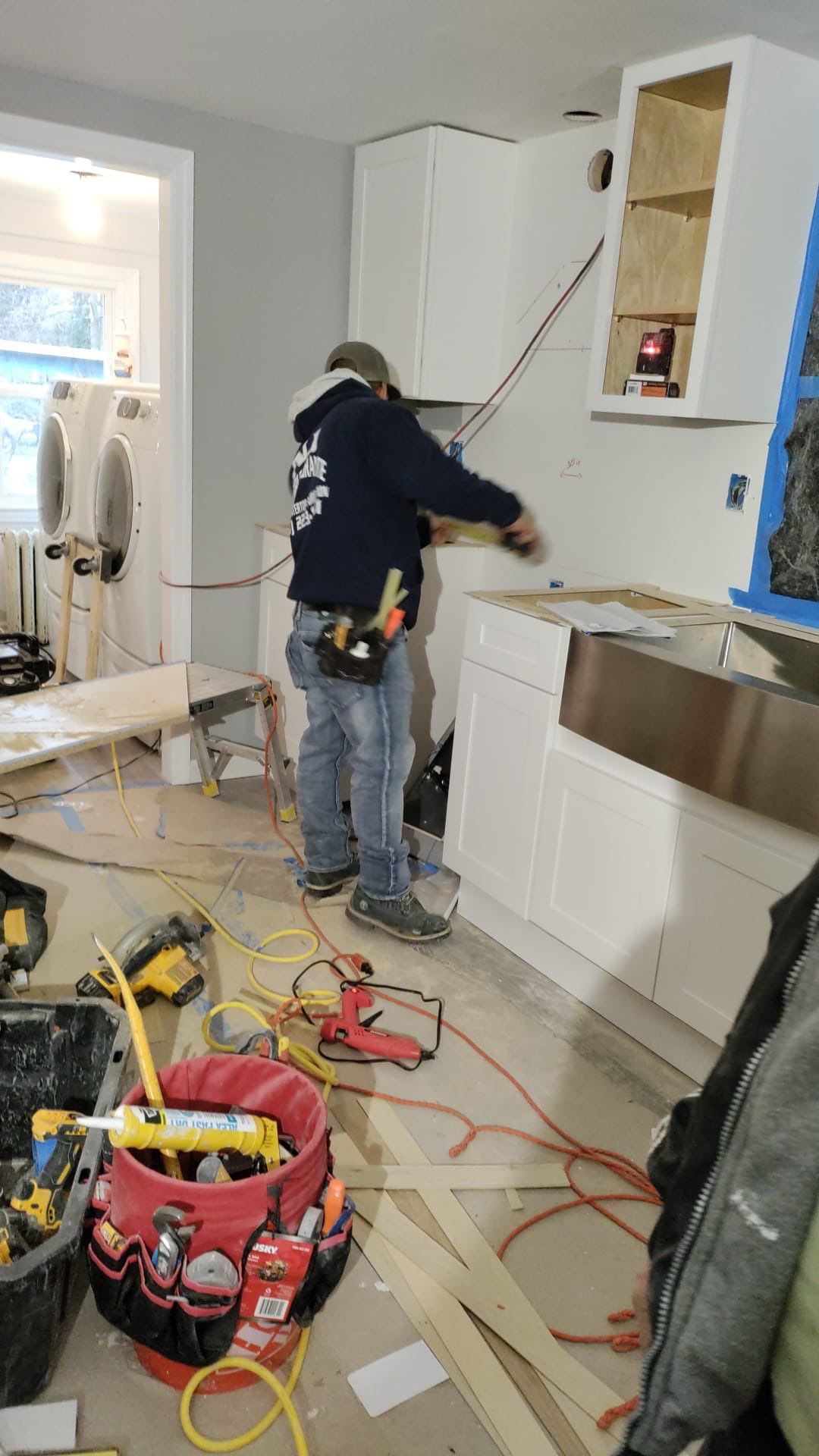 Kitchen Remodel using White Shaker by Home Concepts Construction