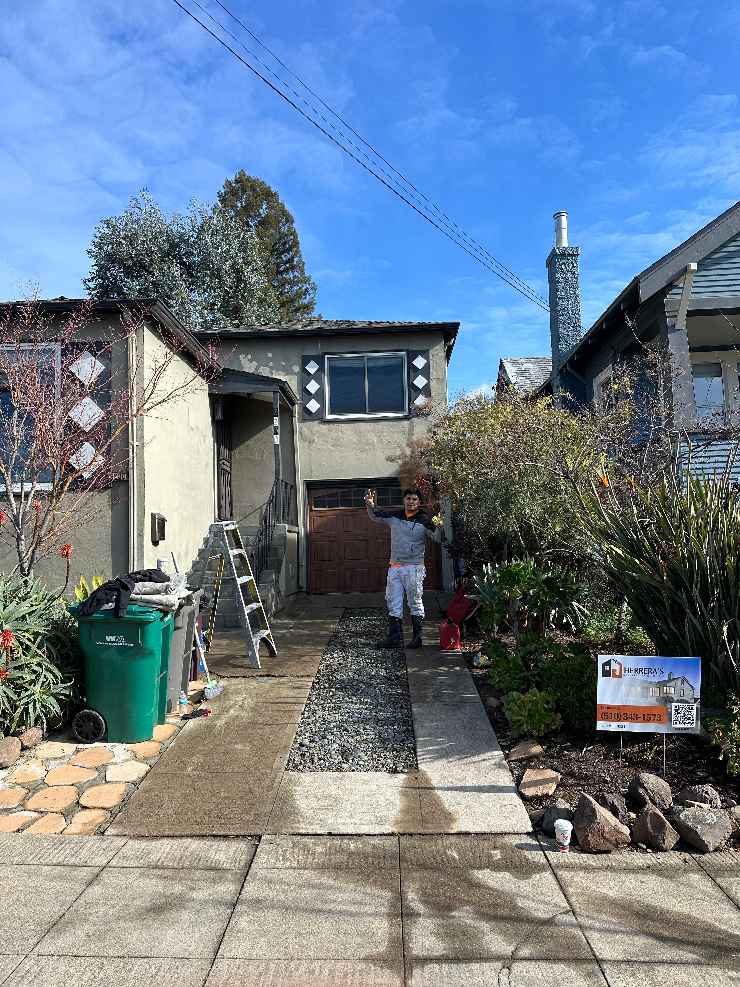 Exterior  using Sherwin-Williams  by Herrera’s Bay Area Painting inc.