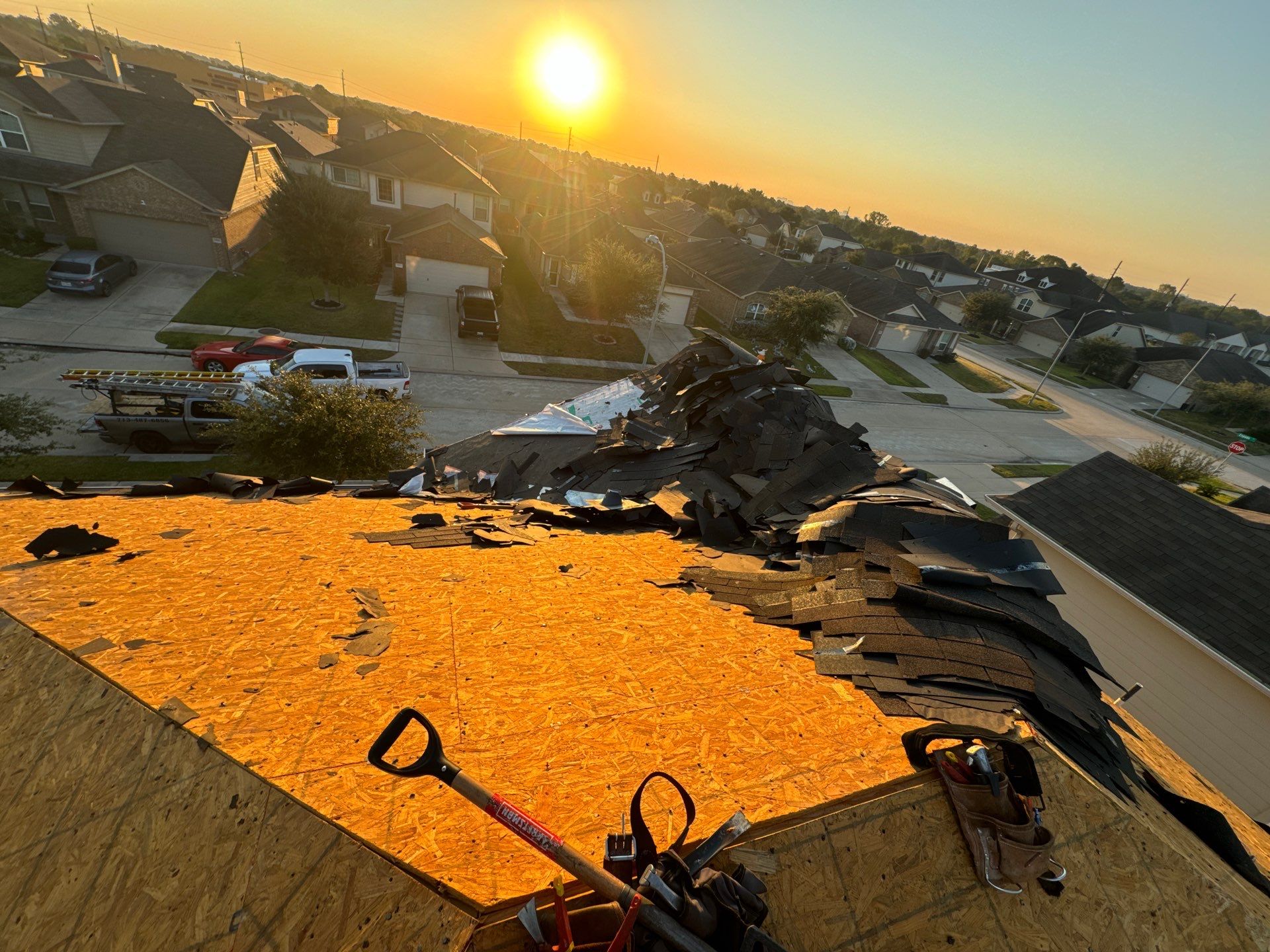 Residential Roofing Installation using Owen's Corning Duration (Lifetime) Shingles by Roof Repair Company