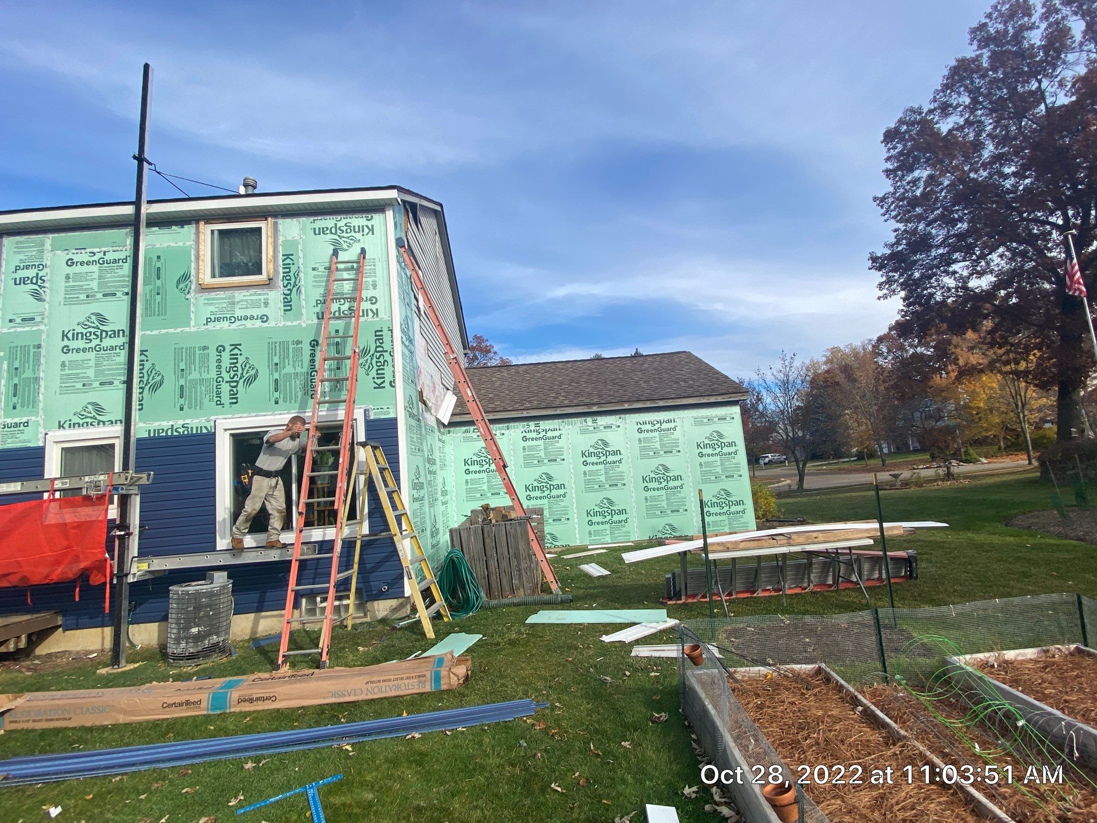 Siding Replacement using CertainTeed Restoration Classis D4 by 180 Contractors