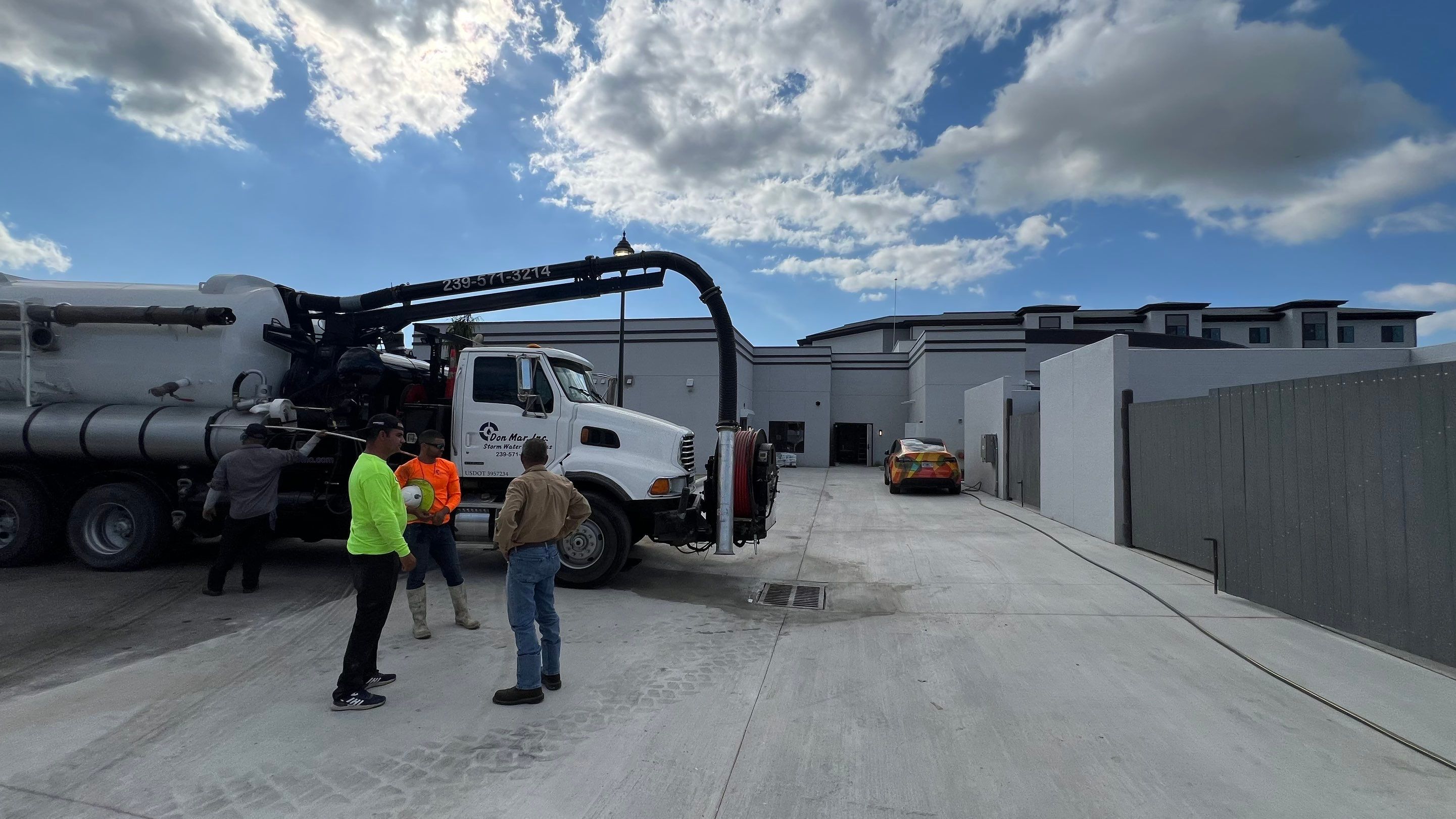 New Construction Stormwater Catch Basin Cleaning by Don Mar, Inc. Storm Water Solutions