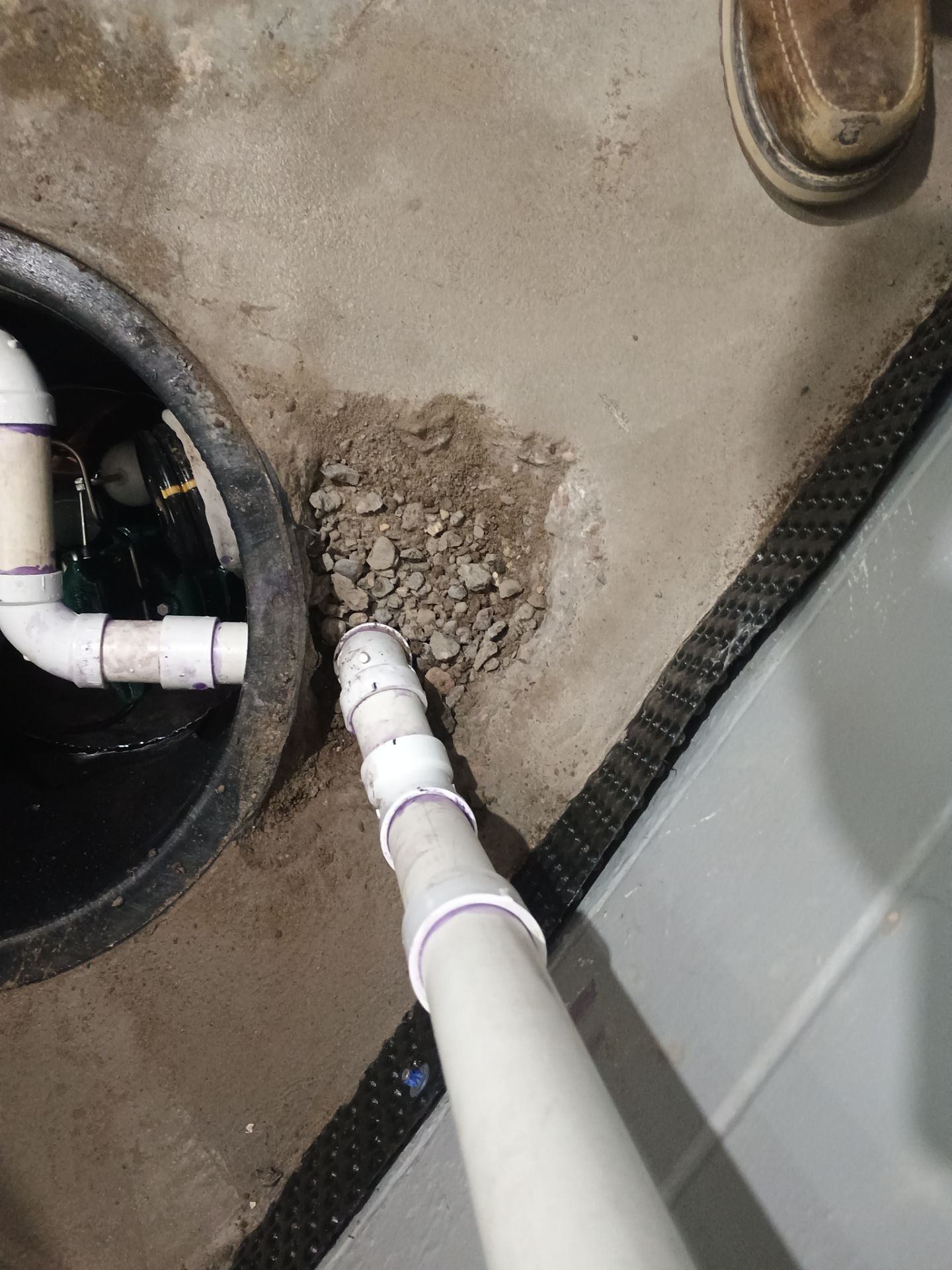 Drain Tile, Sump Pump & Buried Discharge in Columbia Heights by Waterproofing Northeast