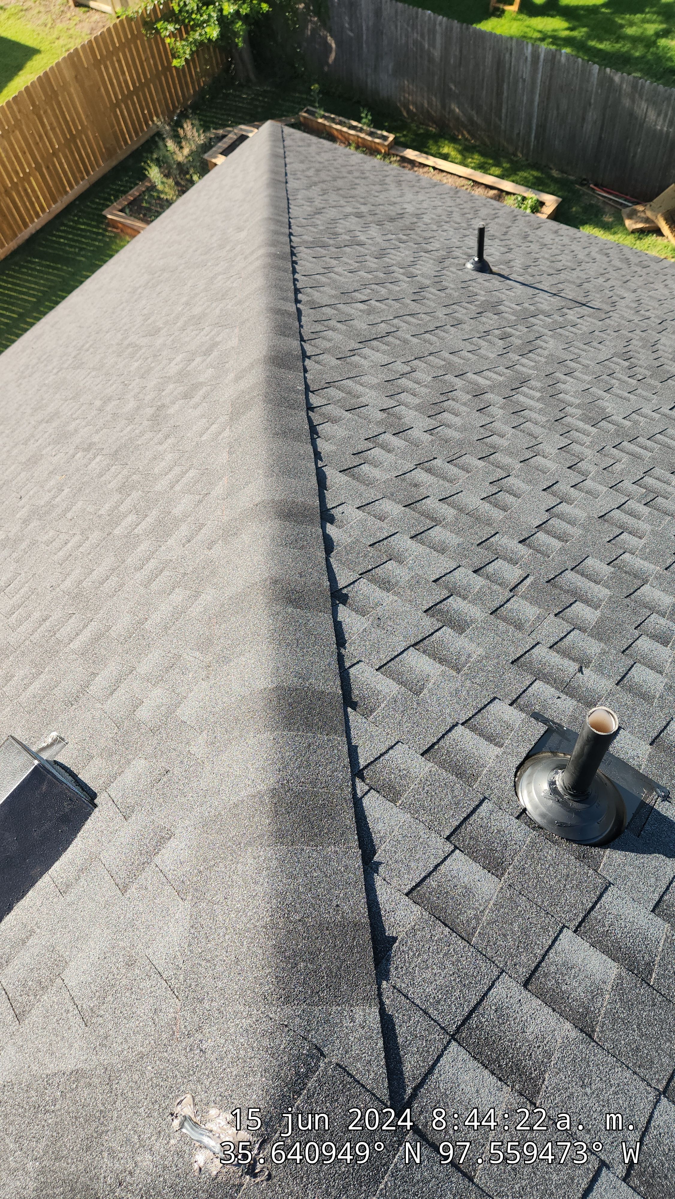 Reroof using GAF HDZ in Charcoal by Castillo Roofing