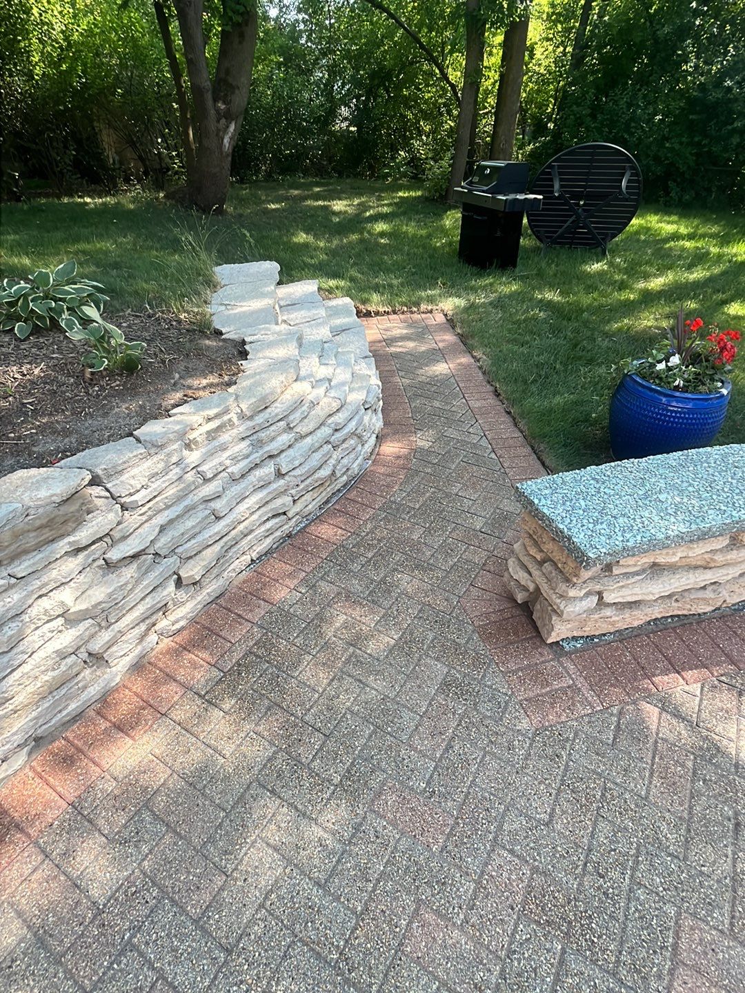 Brick paver clean, sand and seal. using Surebond SB-1300 by Northern Power Washing LLC.