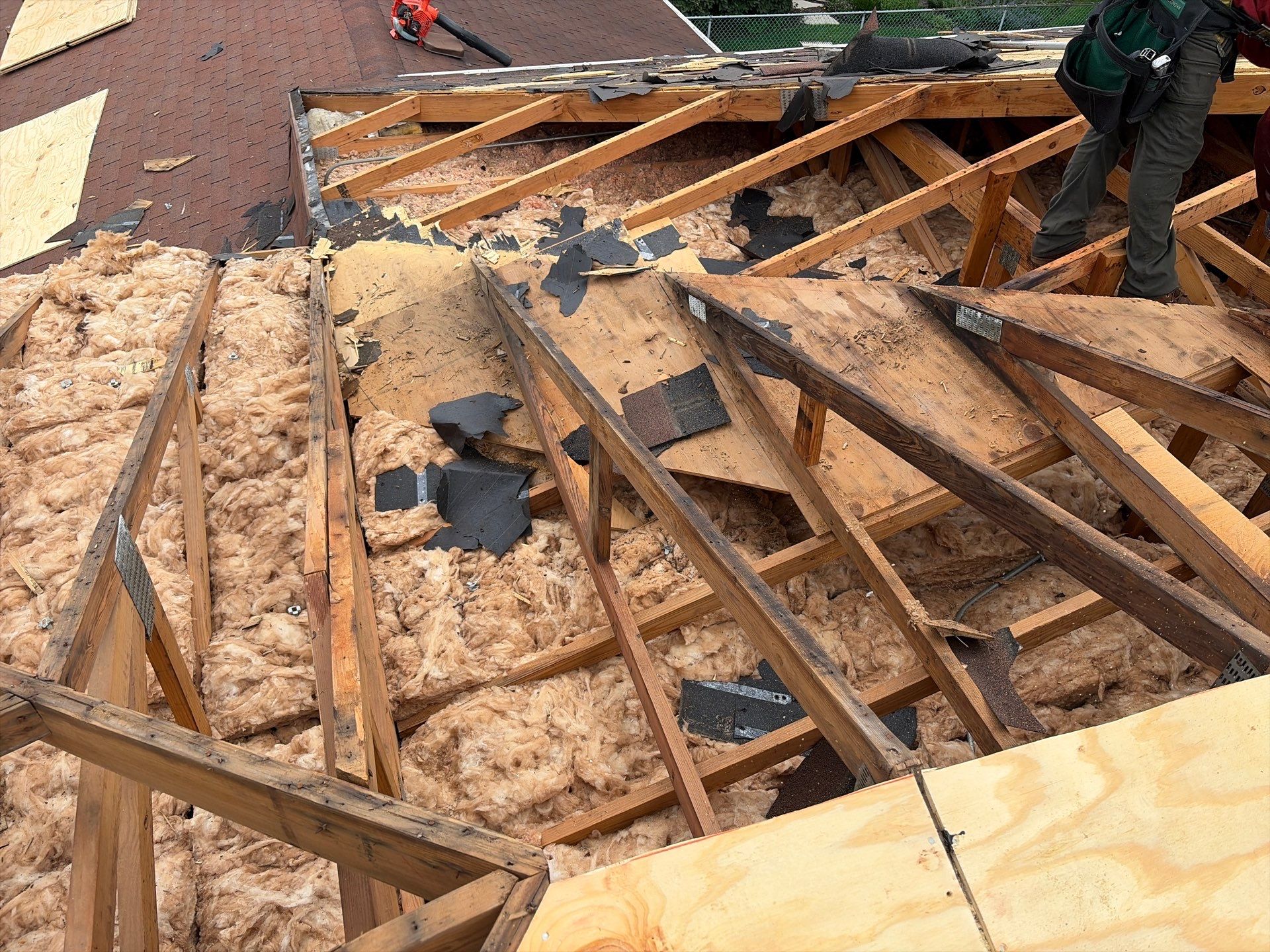 Full Residential Roof Replacement and Decking Repair in Wheaton by Pro Home Services Inc