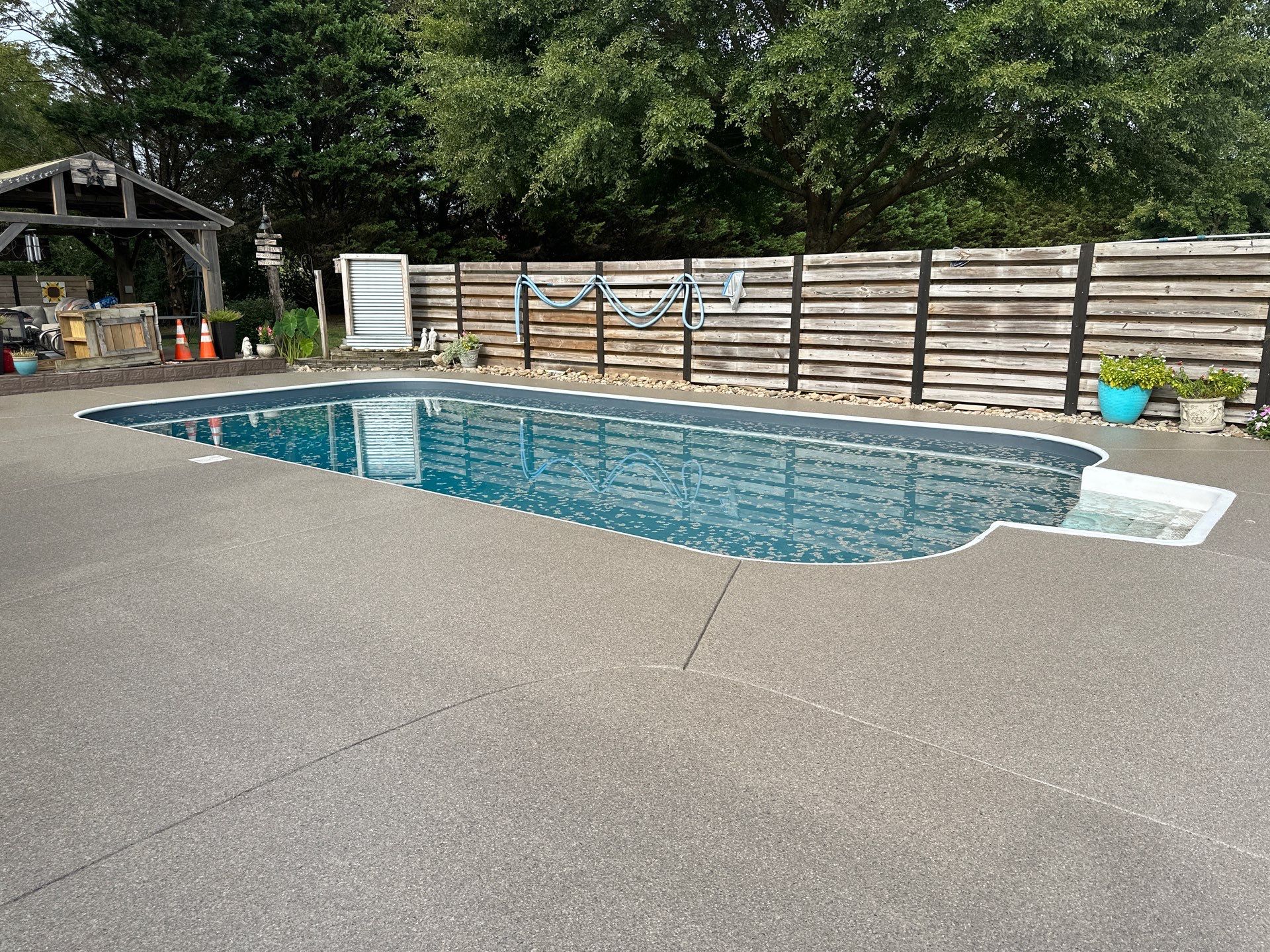 Pool Deck  using Obsidian by Elite Floor Solutions