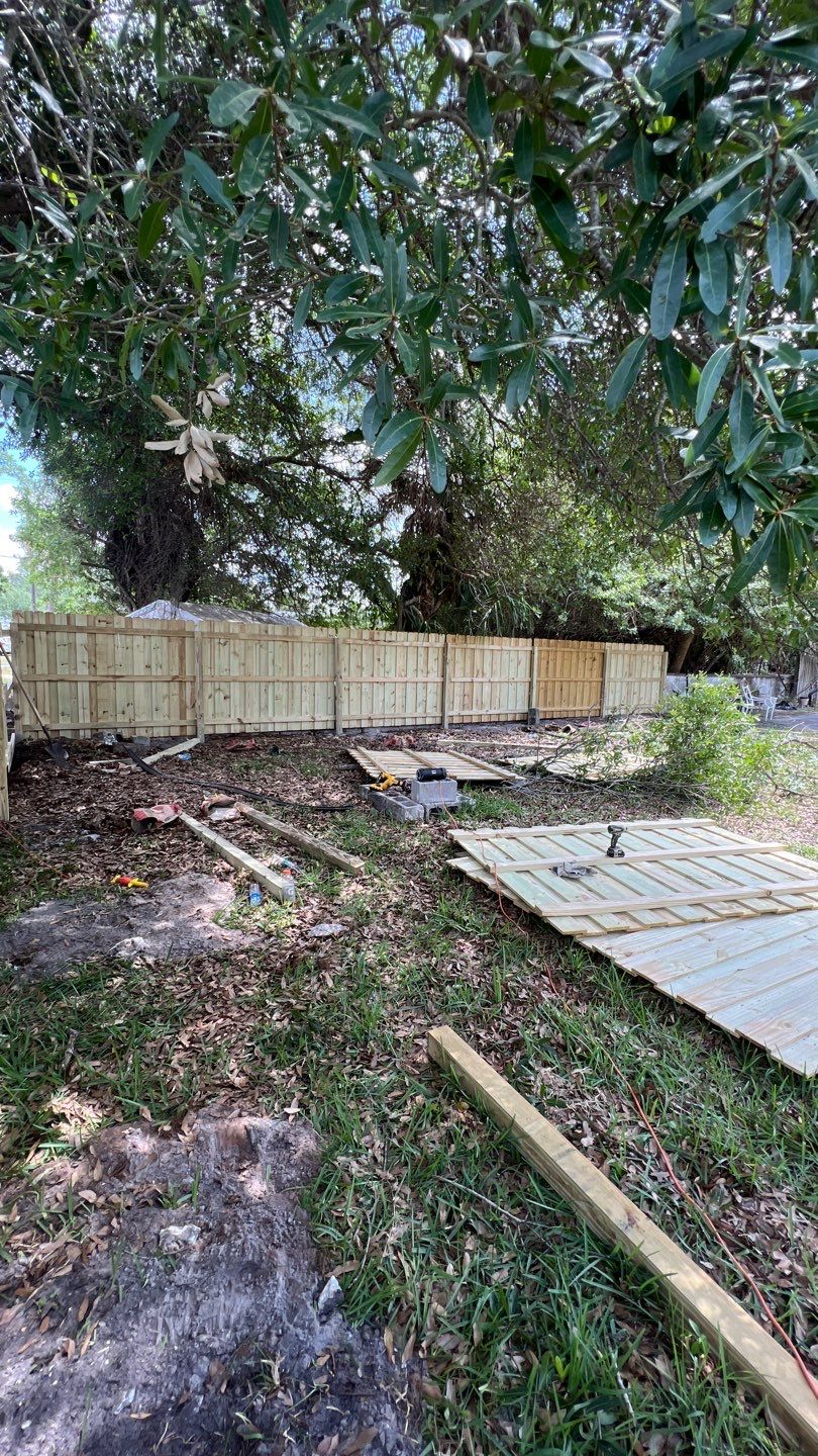 Sarasota, FL 6ft. Tall Treated Board on Board Privacy Fence  by Asap fence and gates, LLC