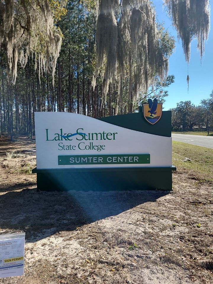 Monument Sign for Lake Sumter State College by SignCrafters