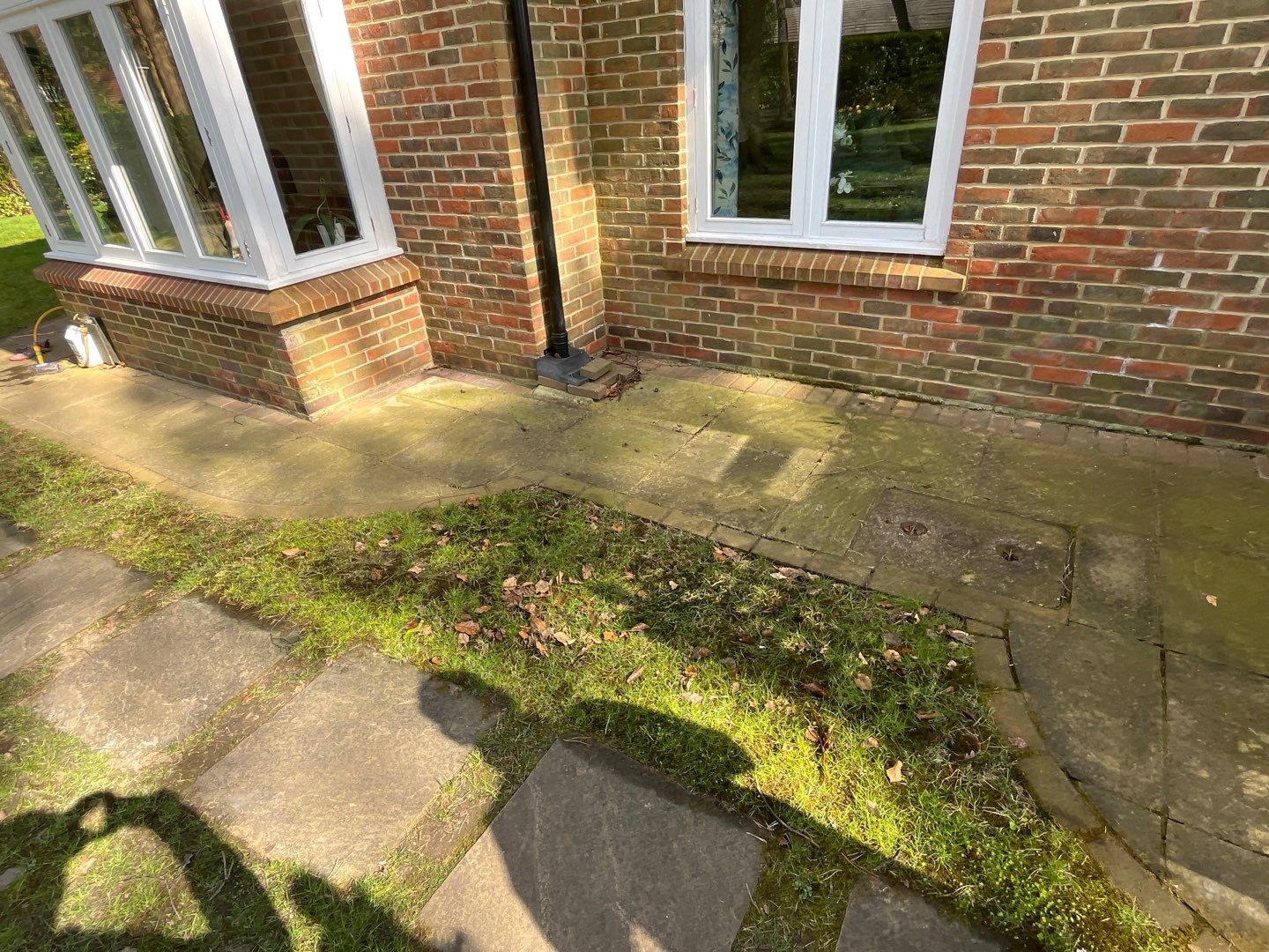 Patio Clean using 18inch Whirlaway FSC by Ges Exterior Cleaning ltd