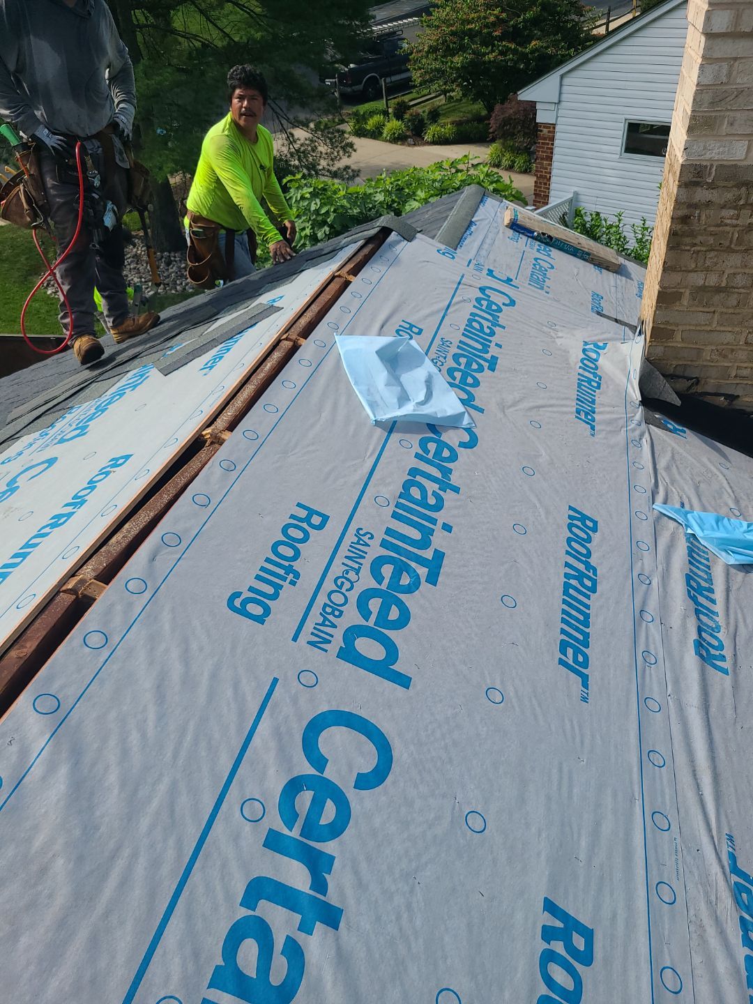 Vienna: Roof Replacement with CertainTeed Landmark Designer Shingles in Moire Black by RM Banning, Inc.