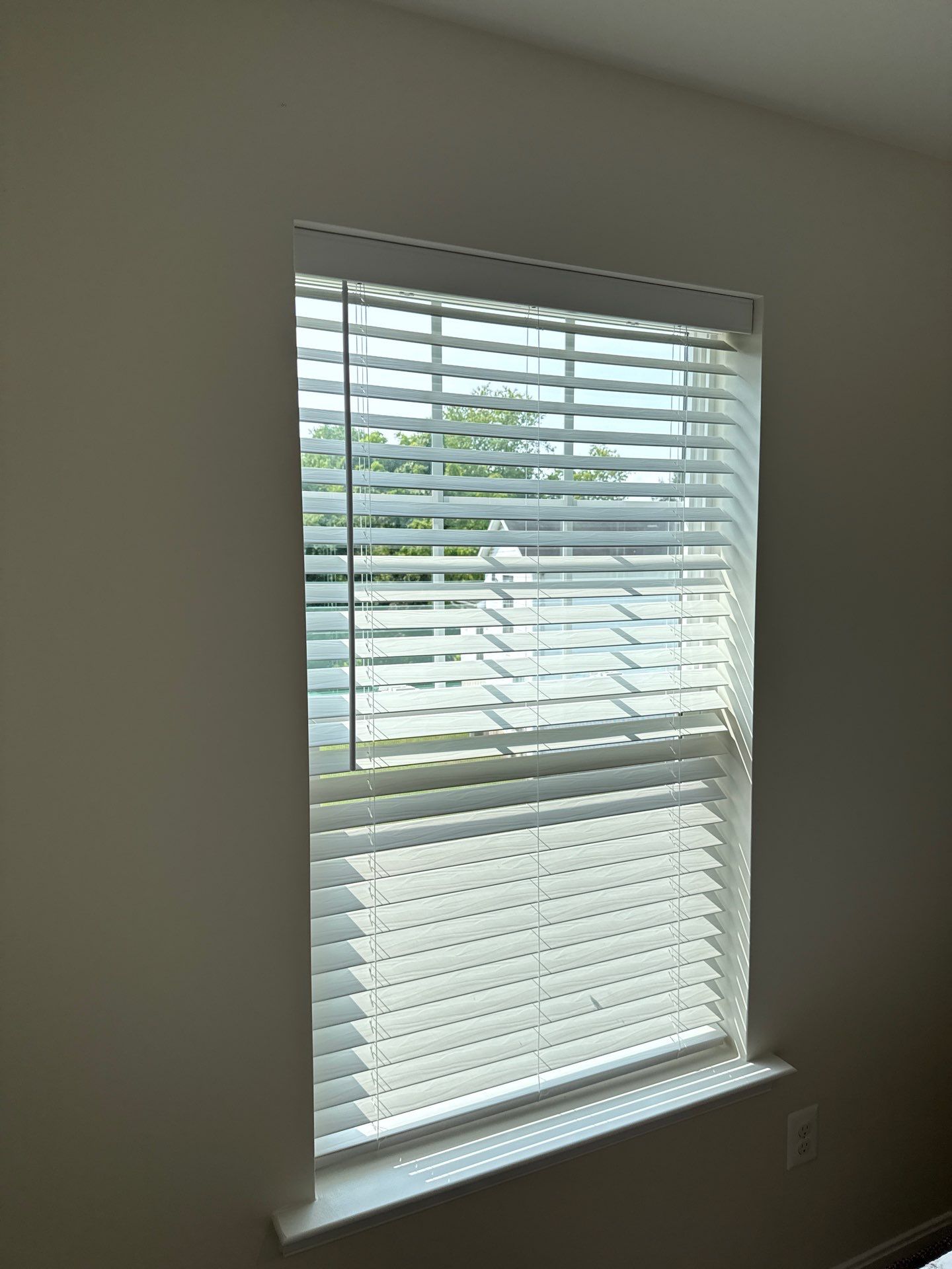 Faux Wood Blind Project in Dunkirk, MD by Southern Maryland Custom Blinds