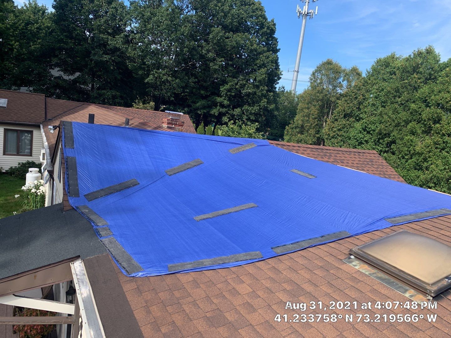 Residential Roofing Installation using Owens Corning Duration Brownwood by A Plus Exterior
