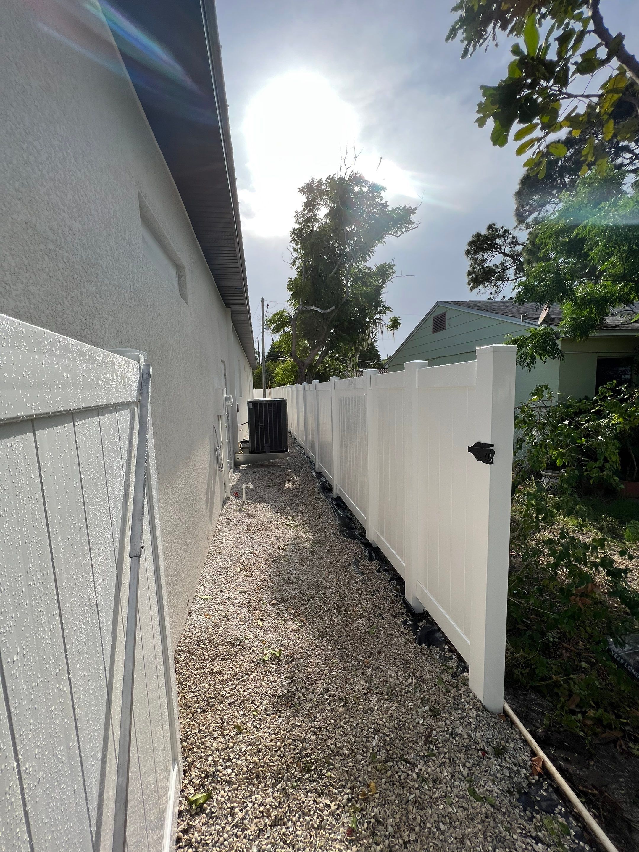 Sarasota, FL 6ft. Tall White Vinyl Privacy Fence by Asap fence and gates, LLC