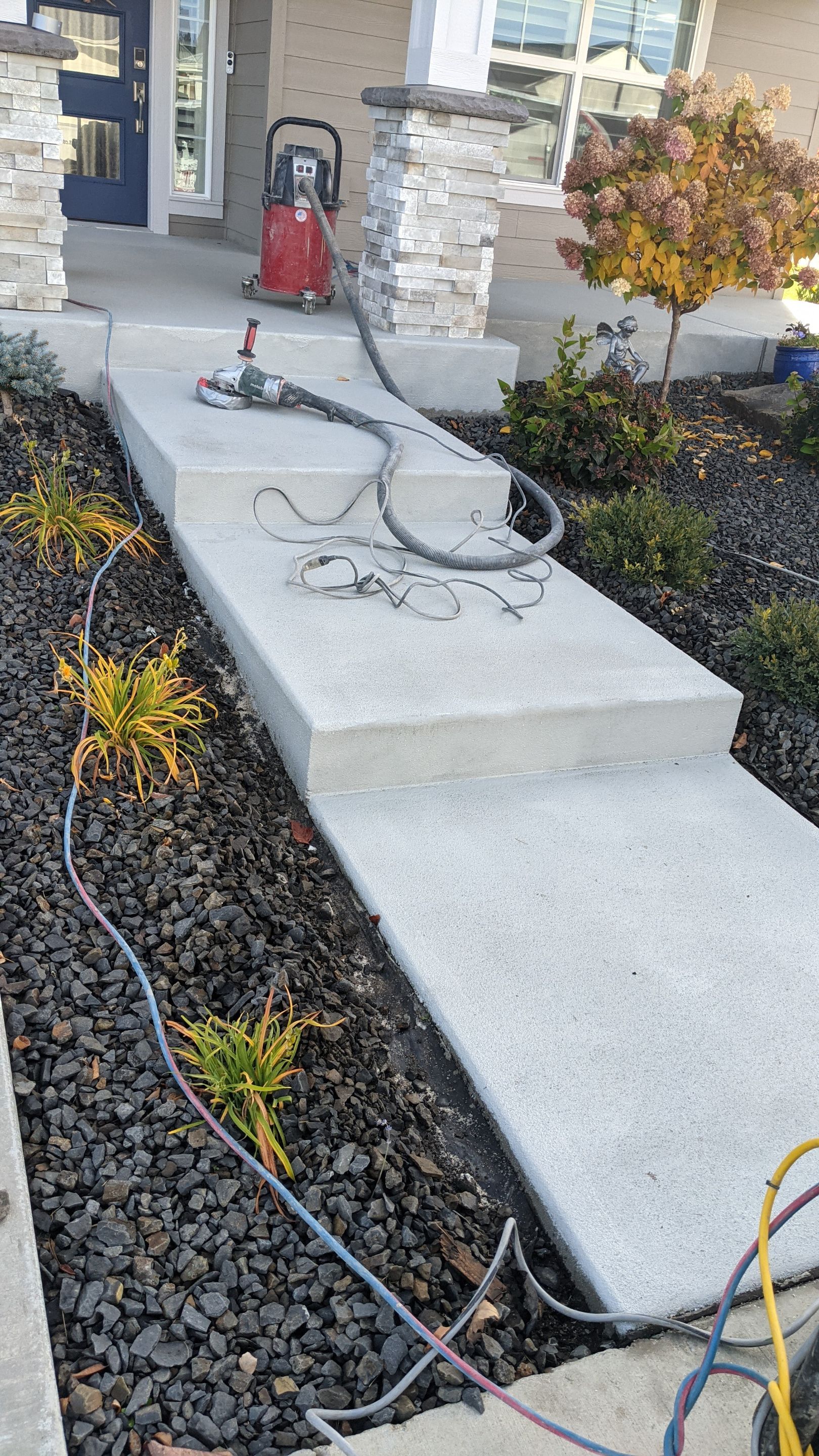 Patio and Walkway using Croc Custom Color 1/8" Chip by Croc Coatings, LLC